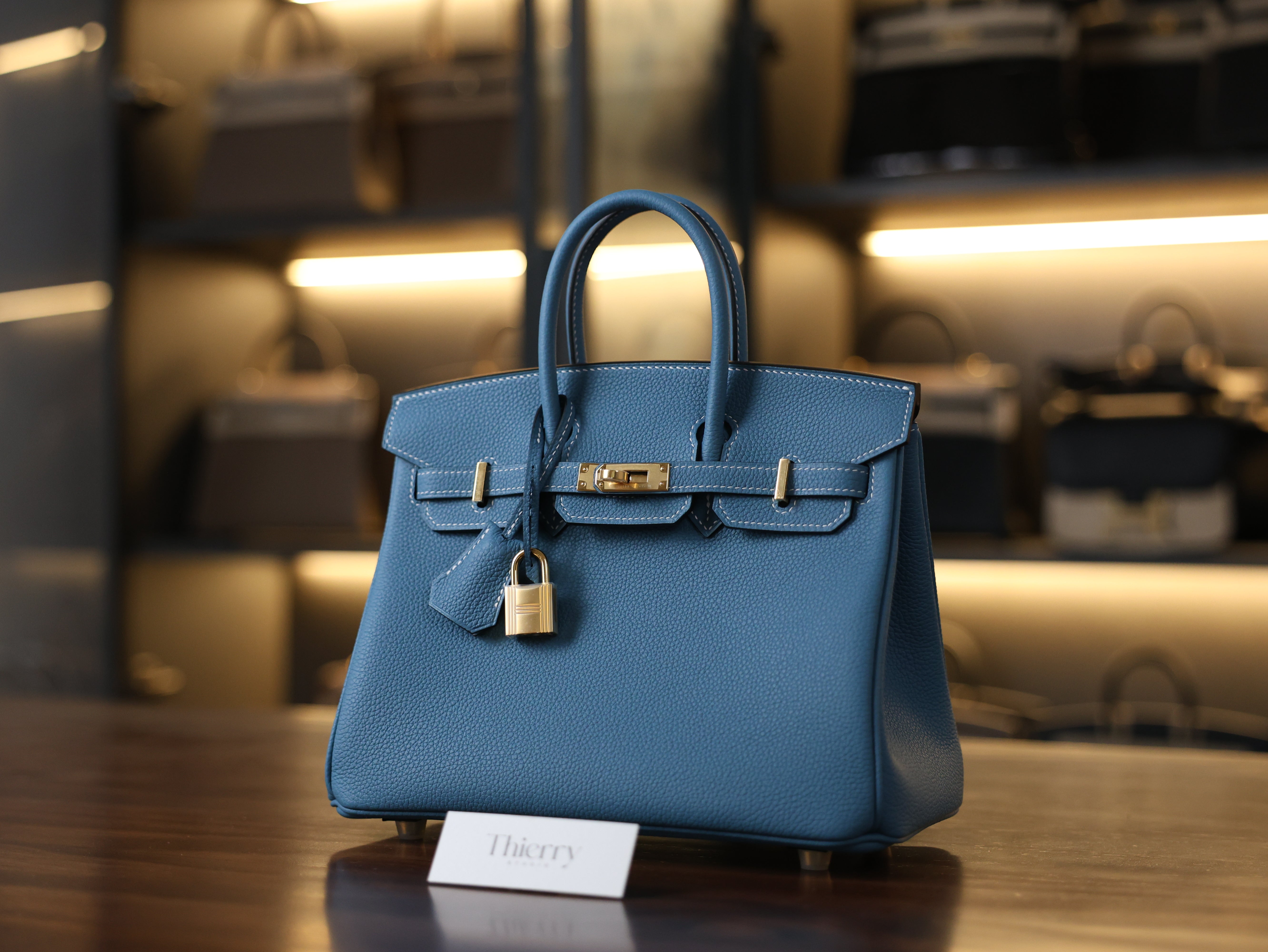 Birkin 25 togo blue jean GHW