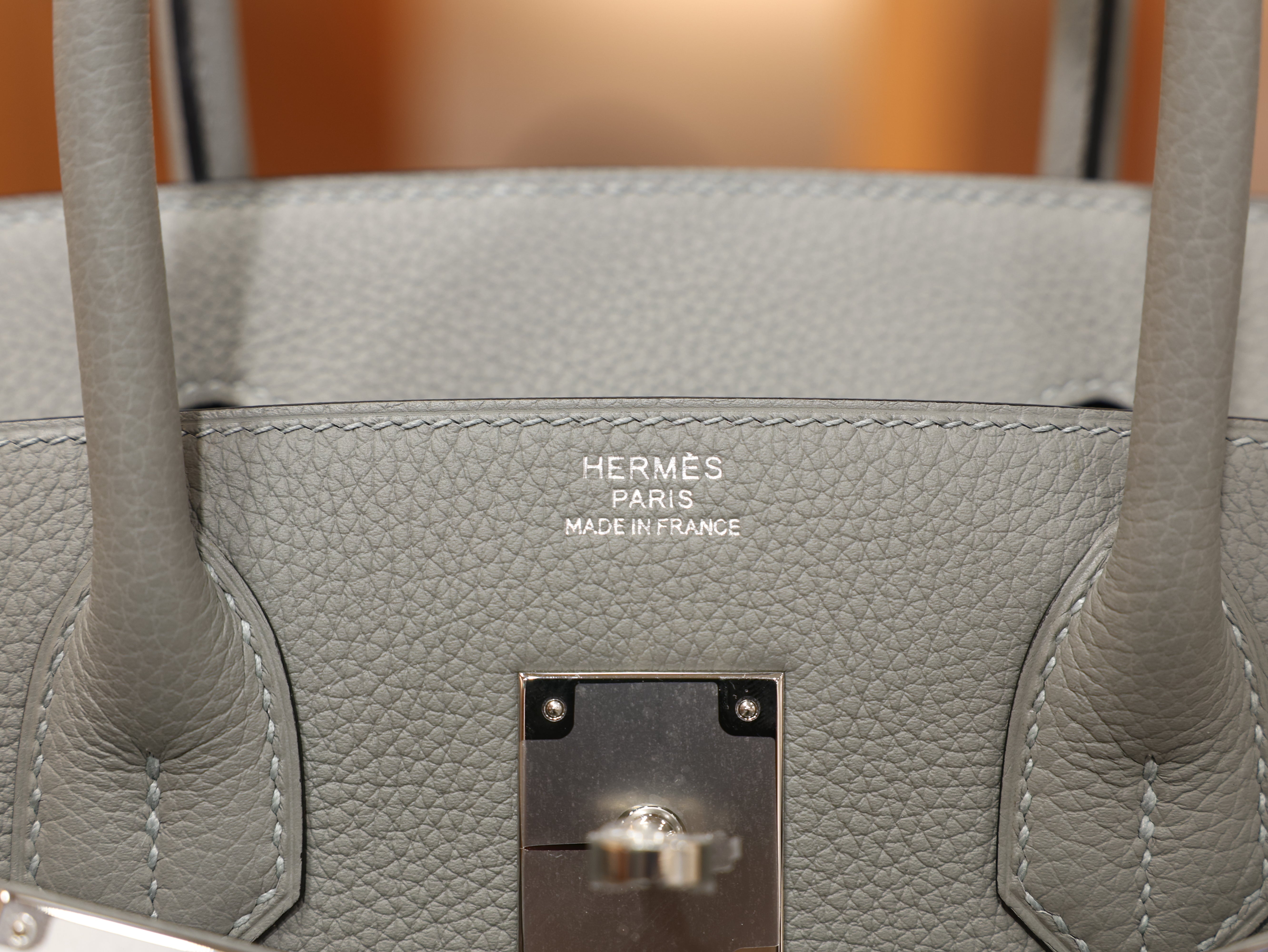 Birkin 30 togo gris mouette PHW