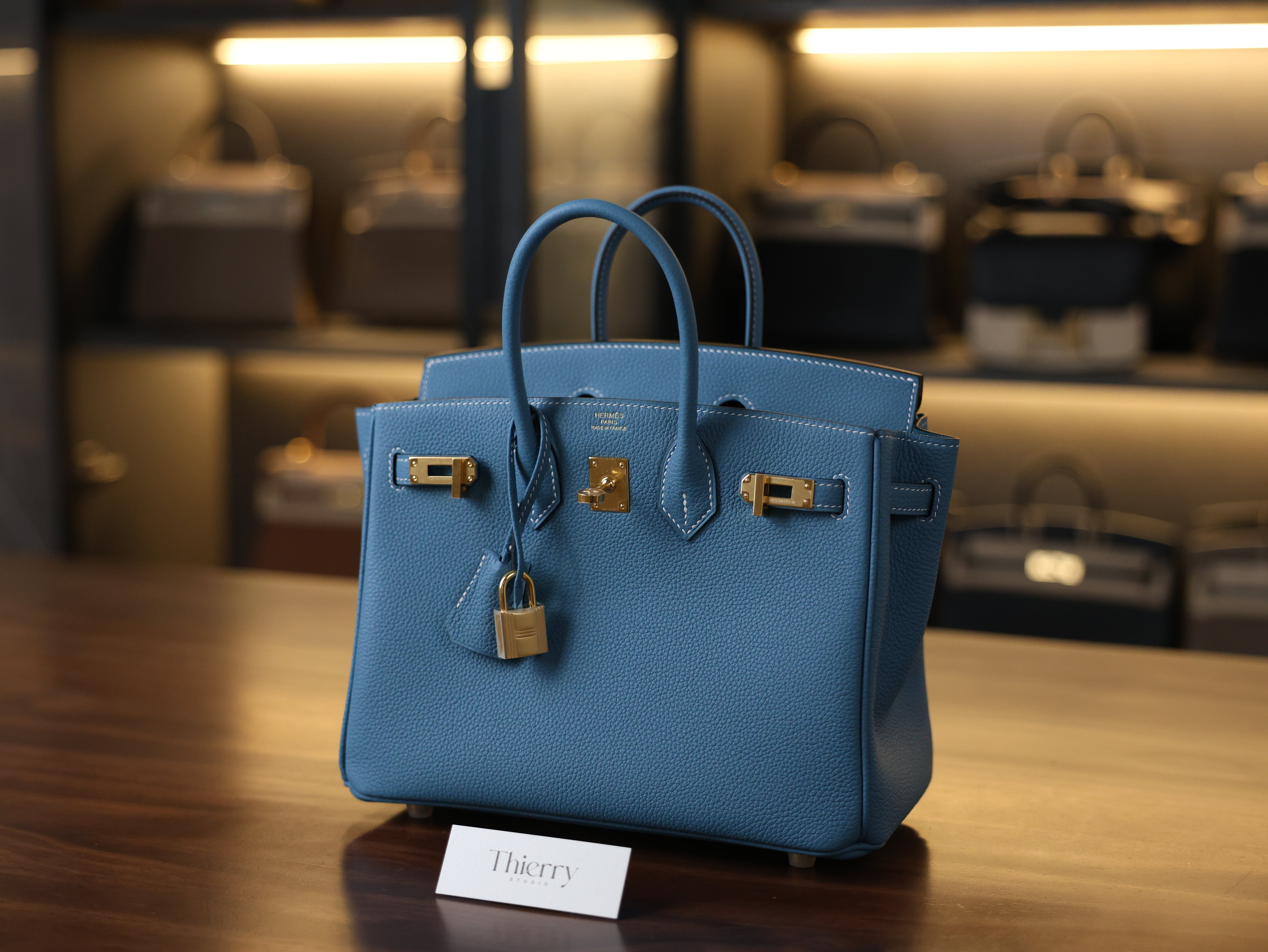 Birkin 25 togo blue jean GHW