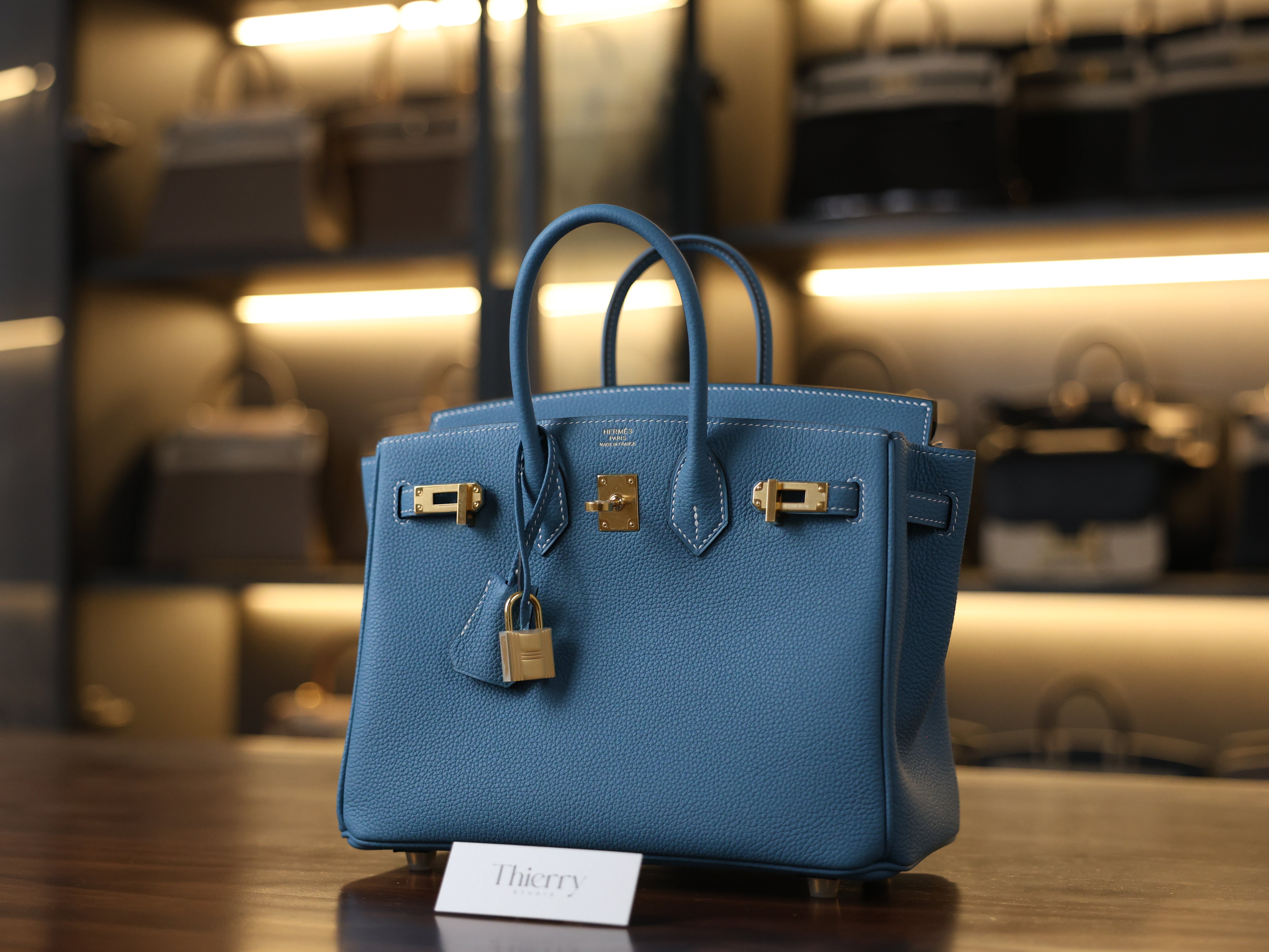 Birkin 25 togo blue jean GHW