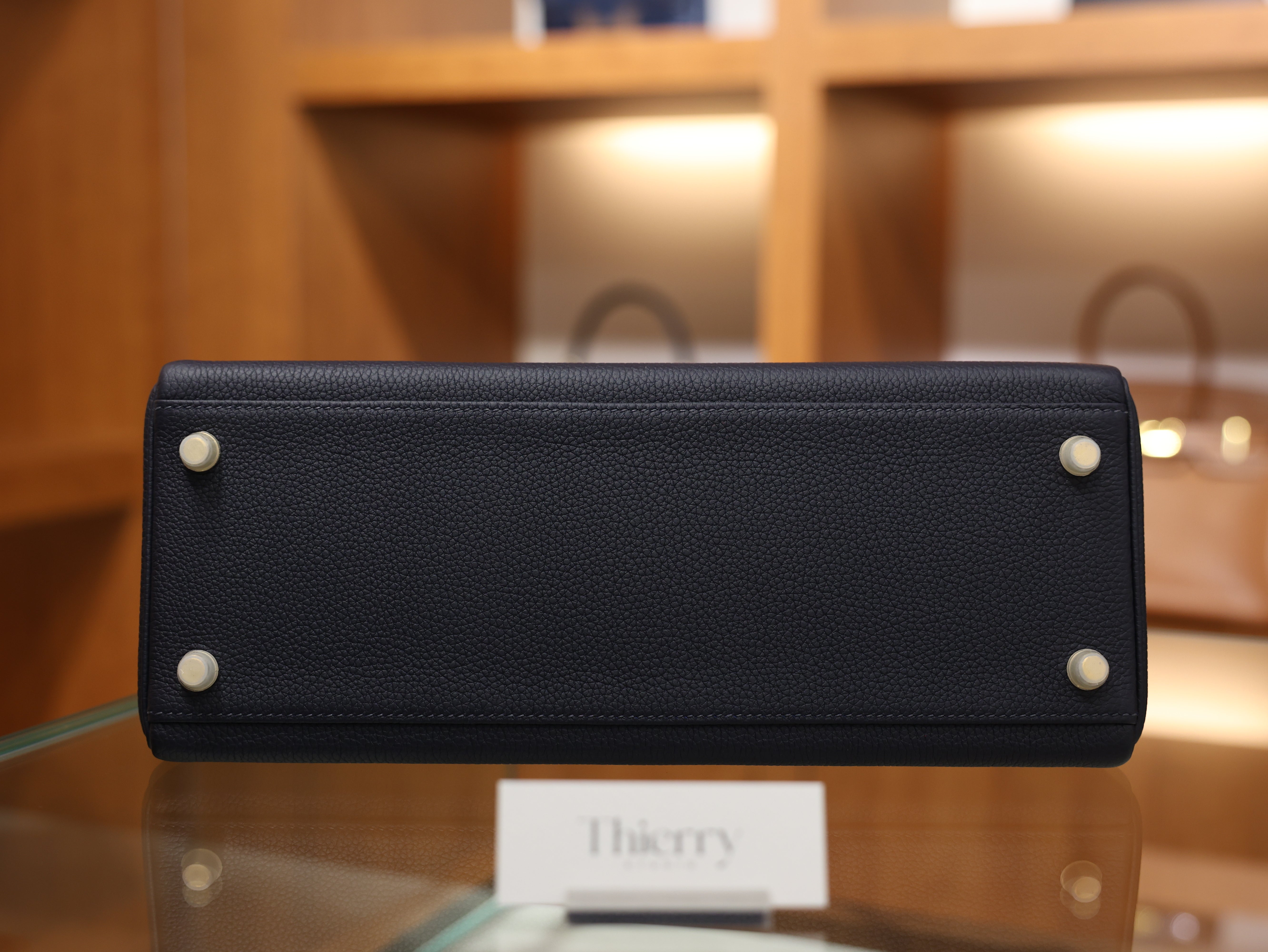 Kelly 32 togo blue nuit GHW