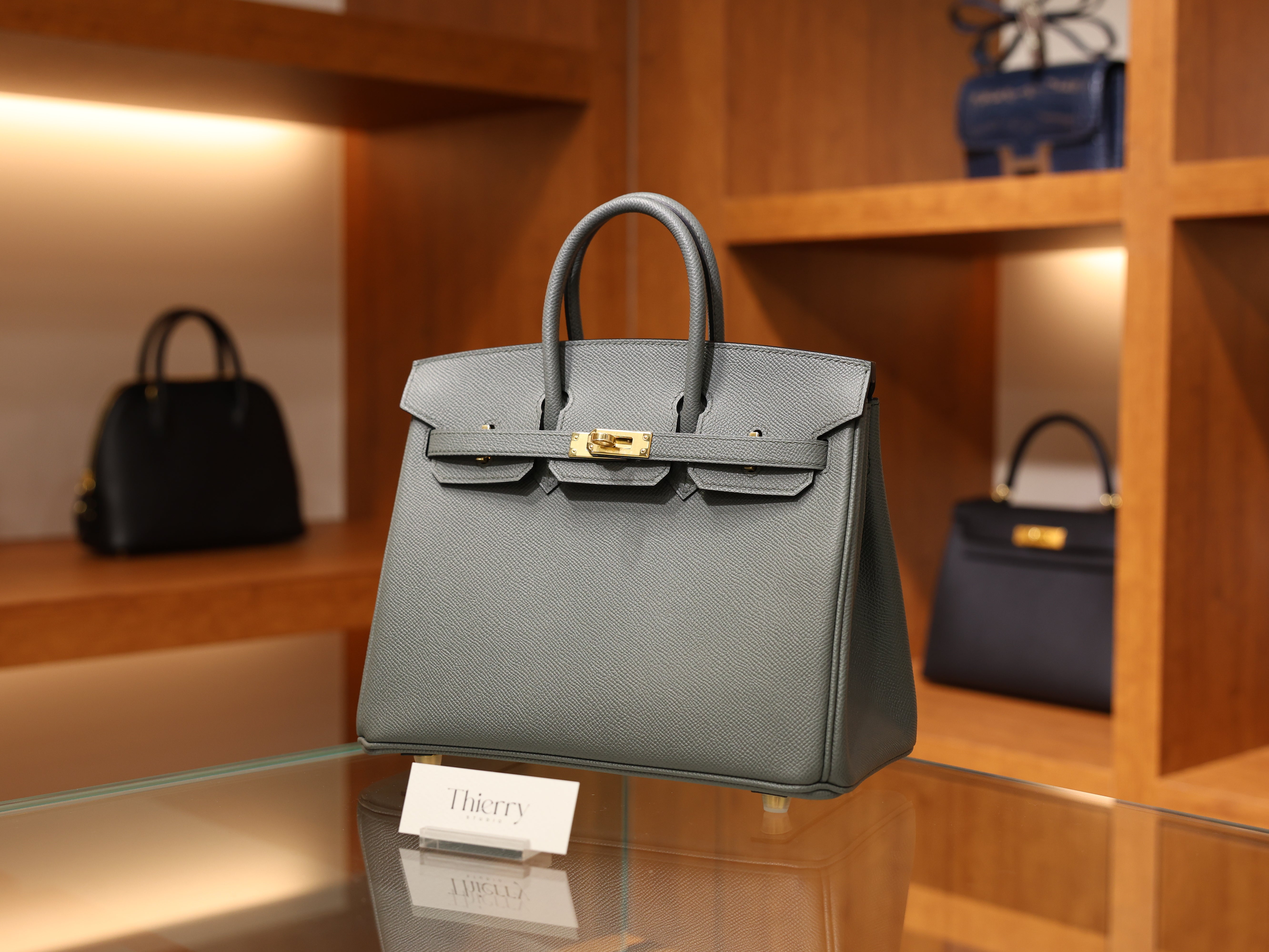 Birkin 25 togo vert amande GHW