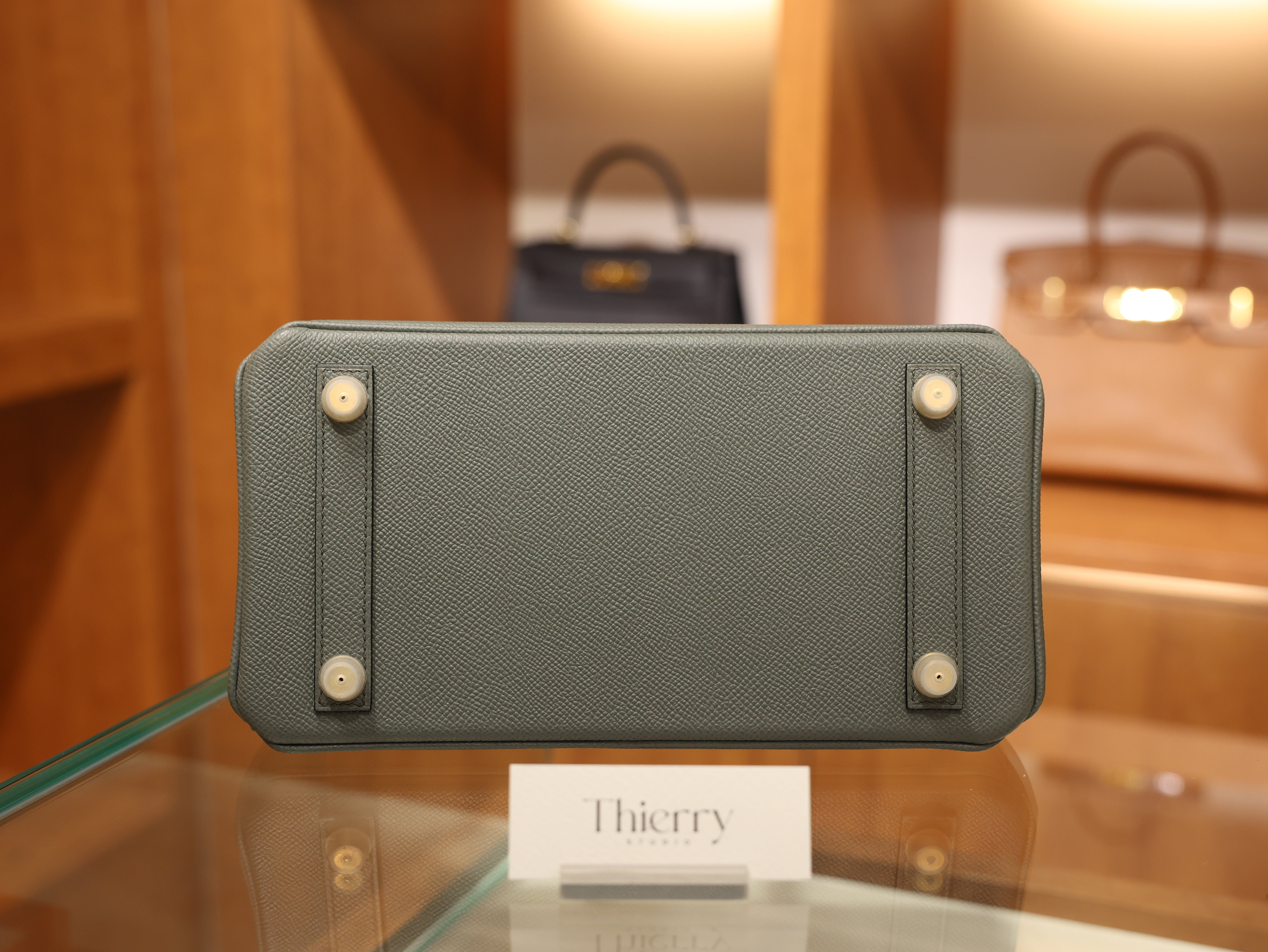 Birkin 25 togo vert amande GHW