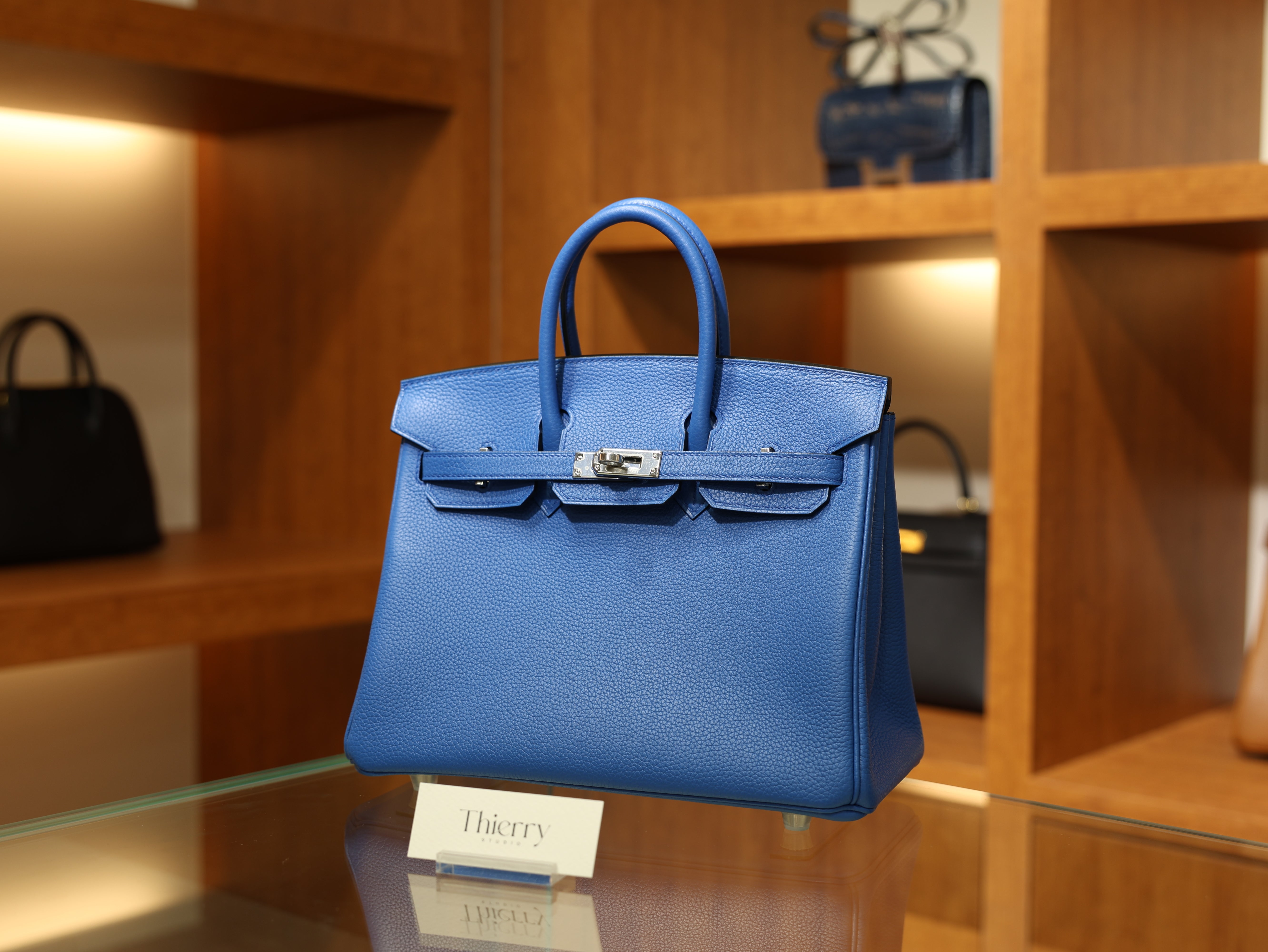 Birkin 25 togo blue hydra PHW