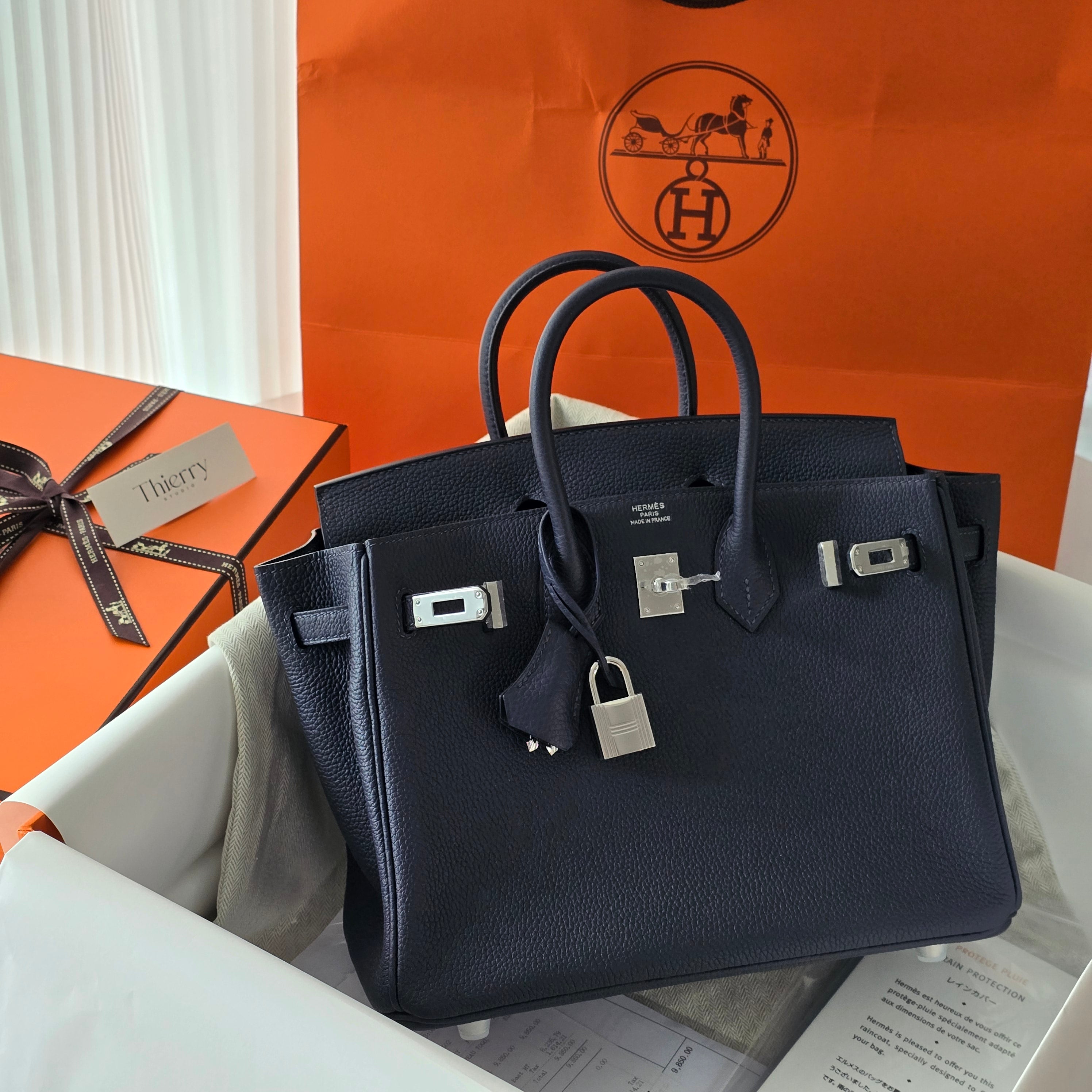 Birkin 25 togo blue nuit PHW