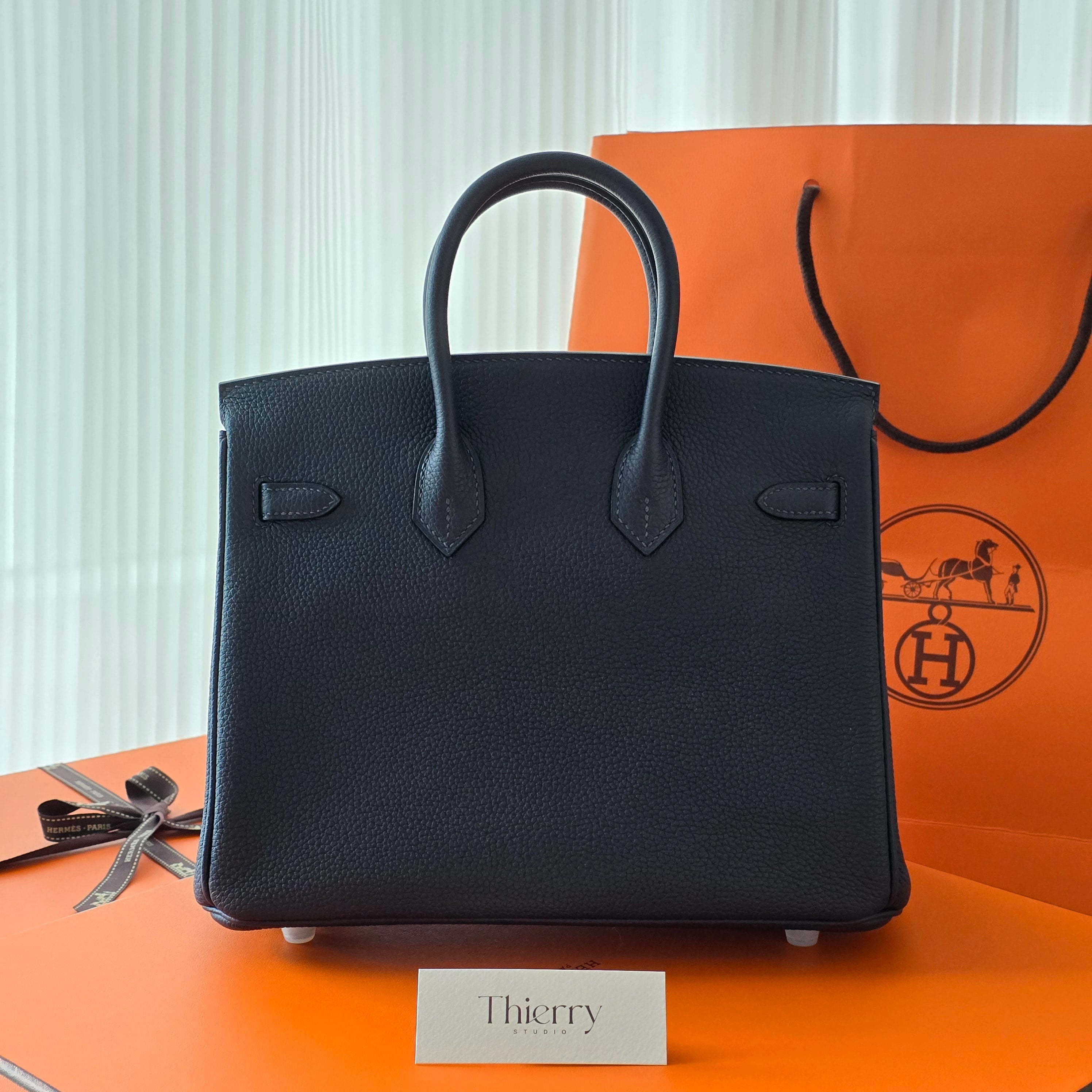 Birkin 25 togo blue nuit PHW