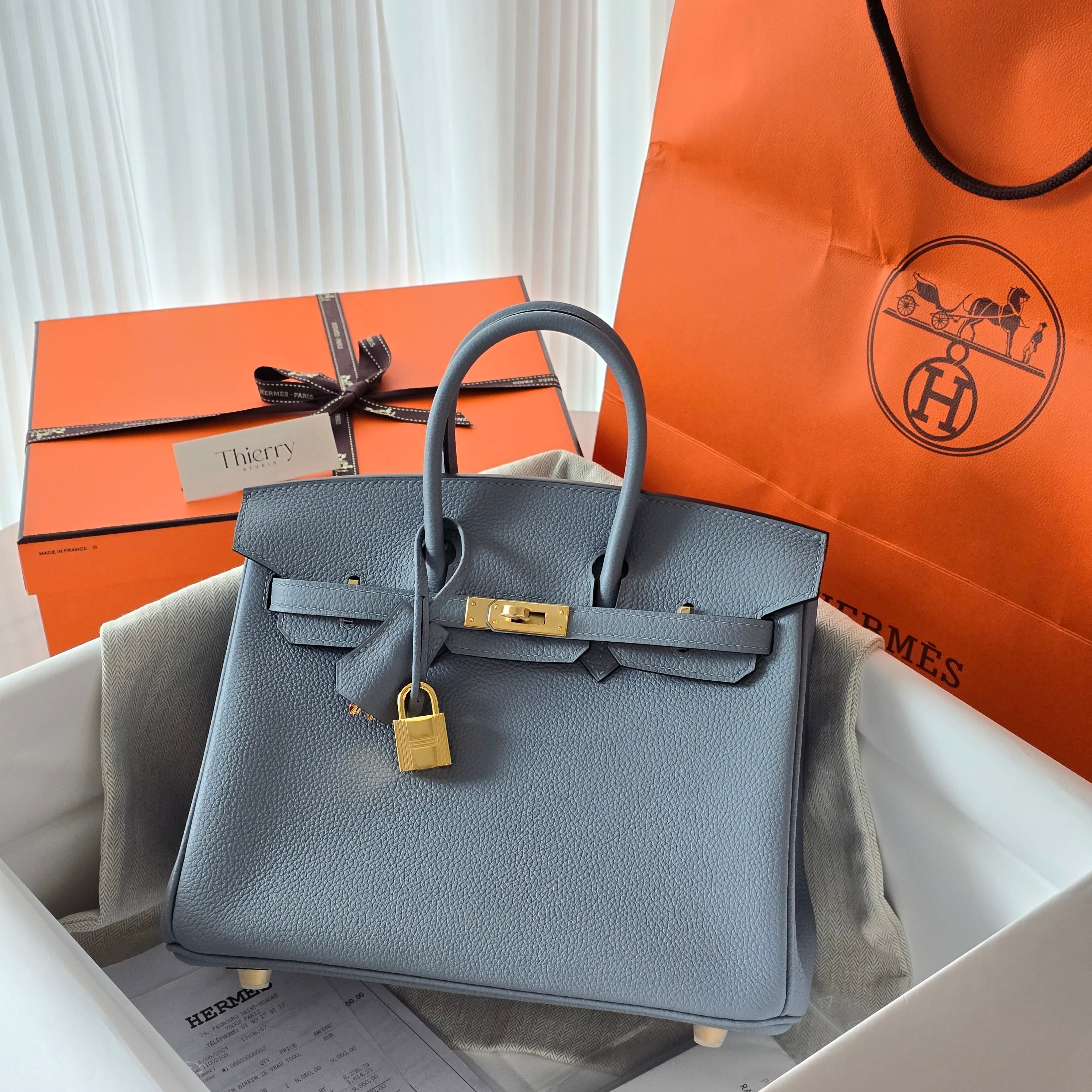 Birkin 25 togo blue lin GHW