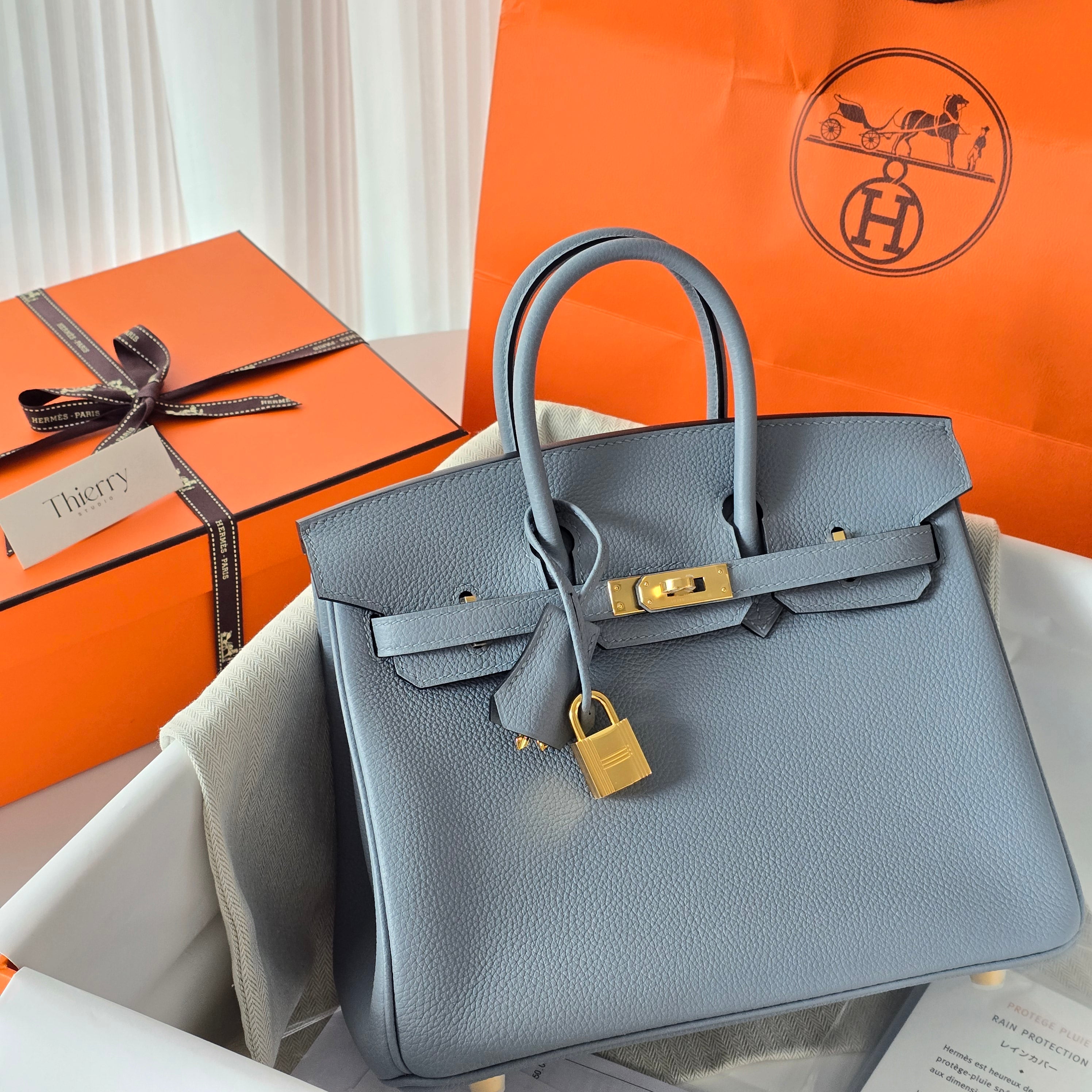 Birkin 25 togo blue lin GHW