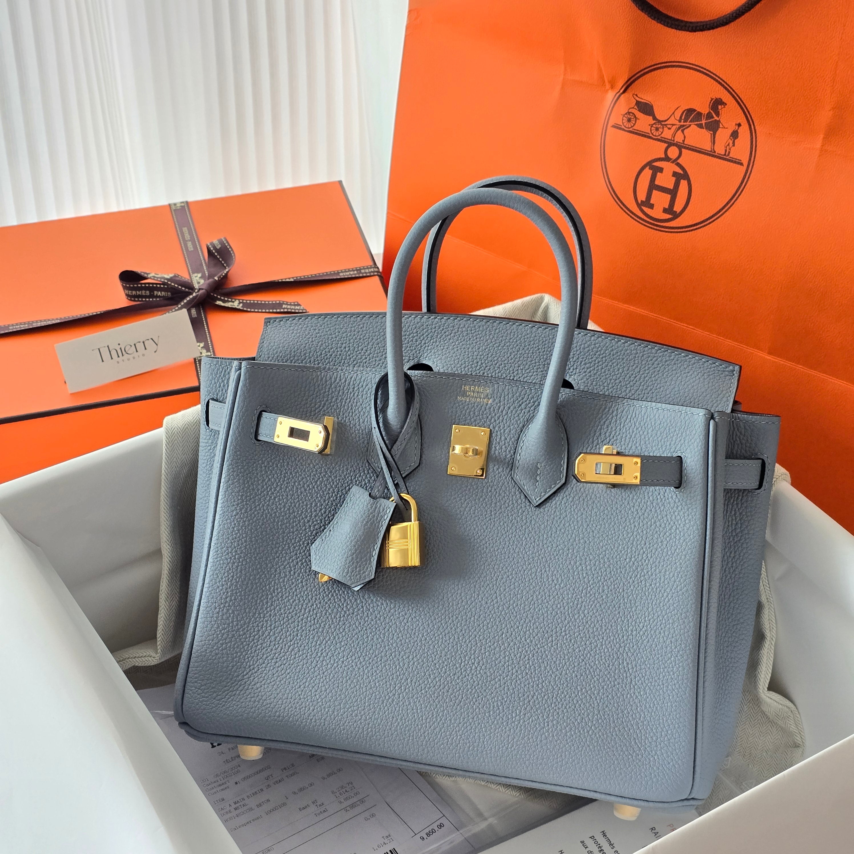 Birkin 25 togo blue lin GHW