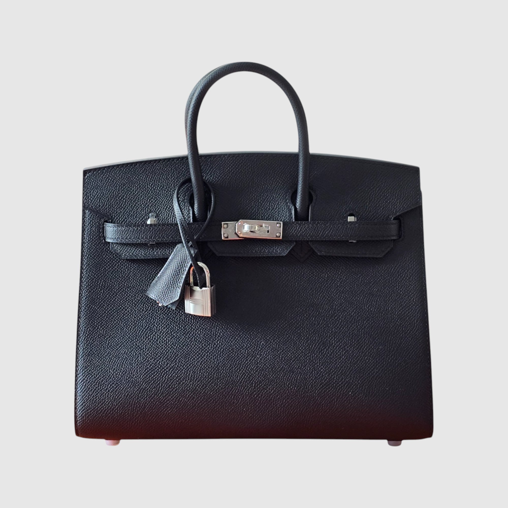 Birkin 25 epsom sellier black PHW