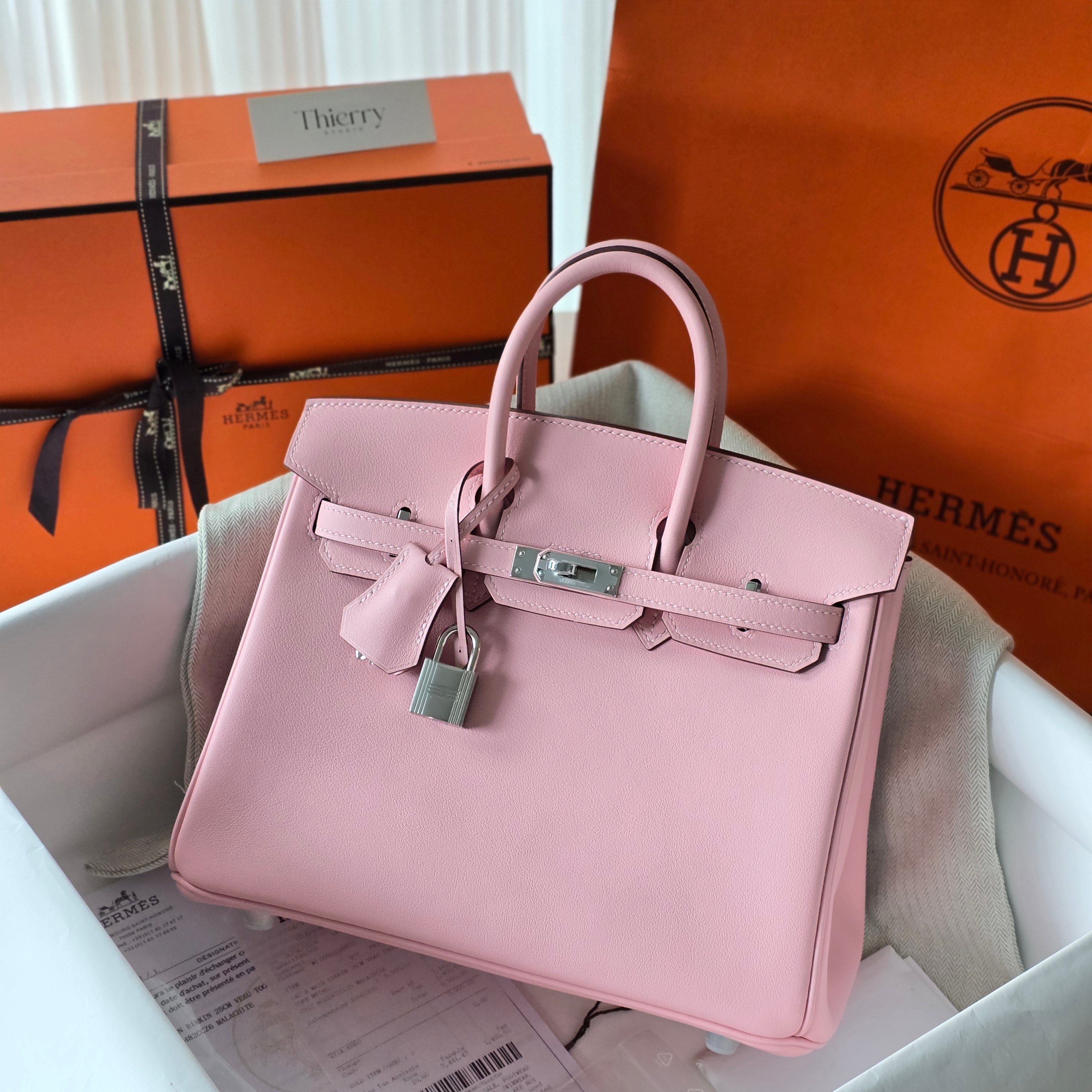 Birkin 25 swift rose sakura PHW