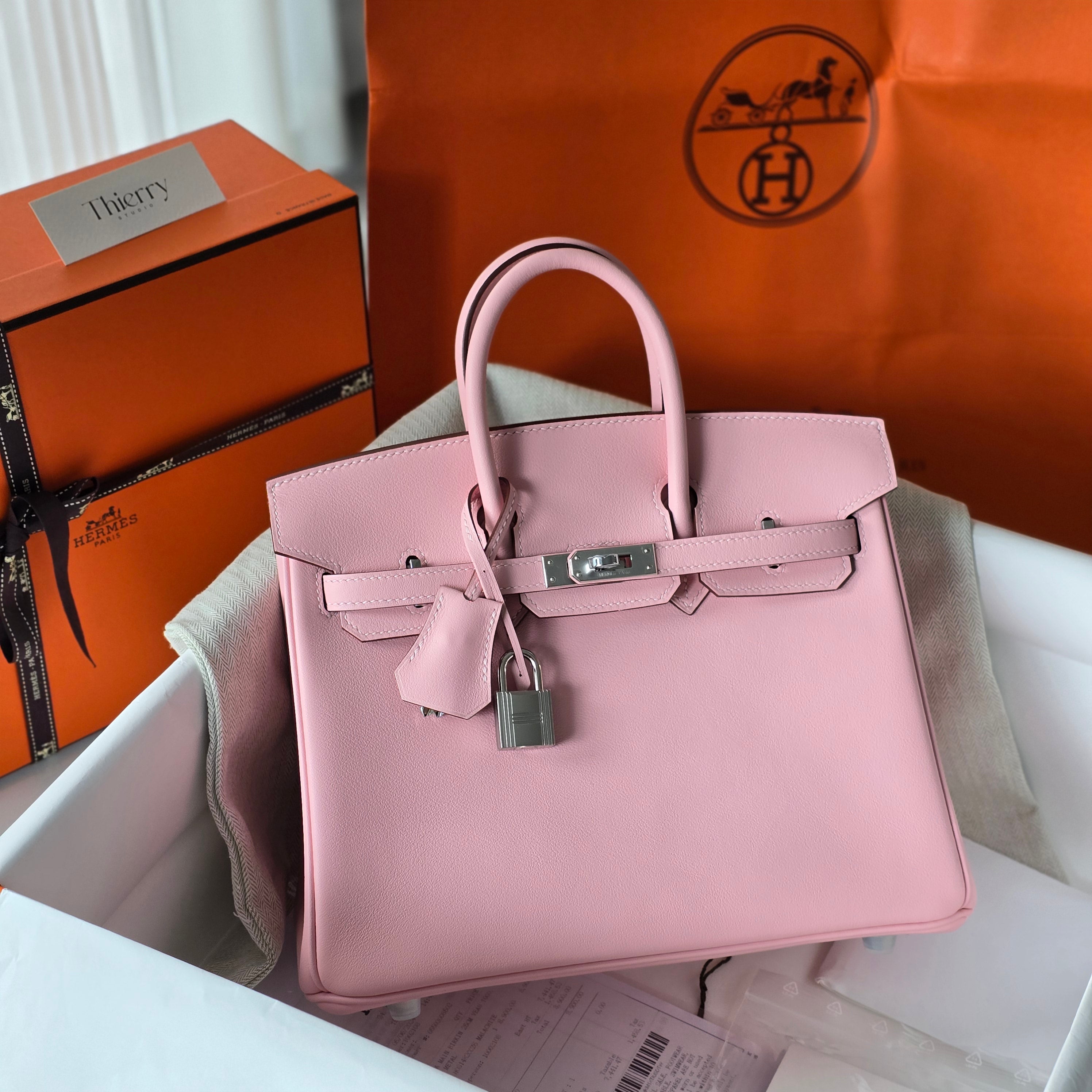 Birkin 25 swift rose sakura PHW