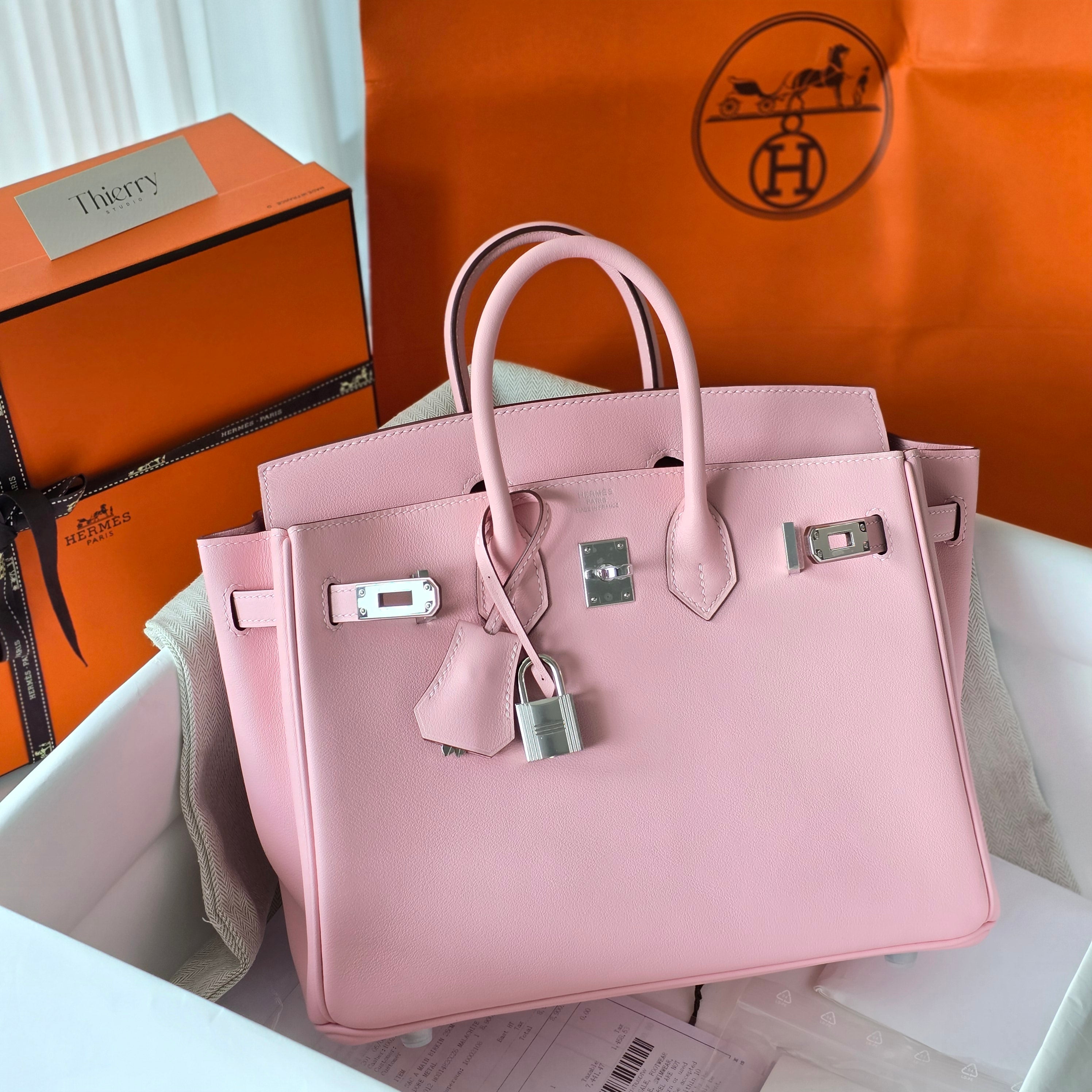 Birkin 25 swift rose sakura PHW