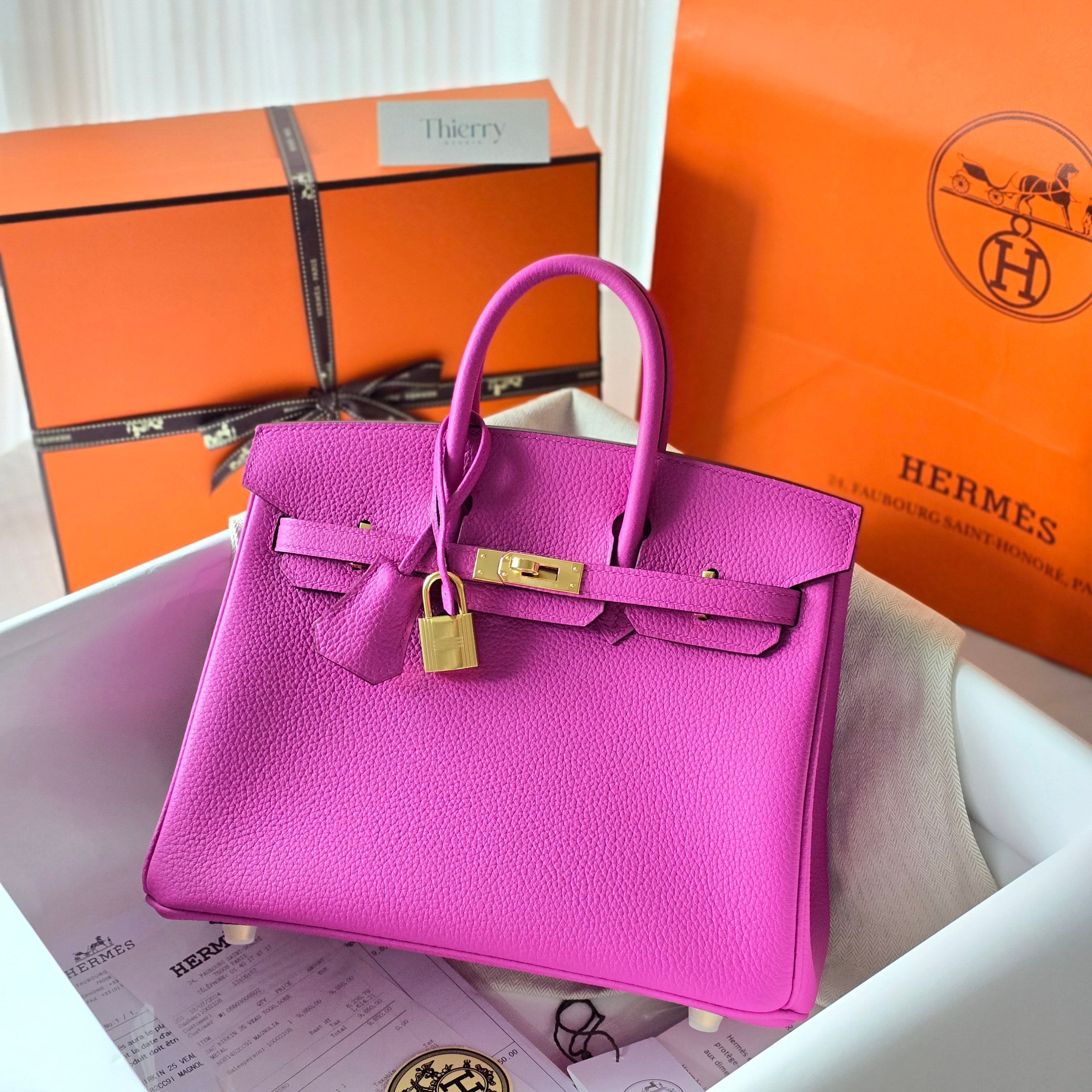 Birkin 25 togo magnolia GHW