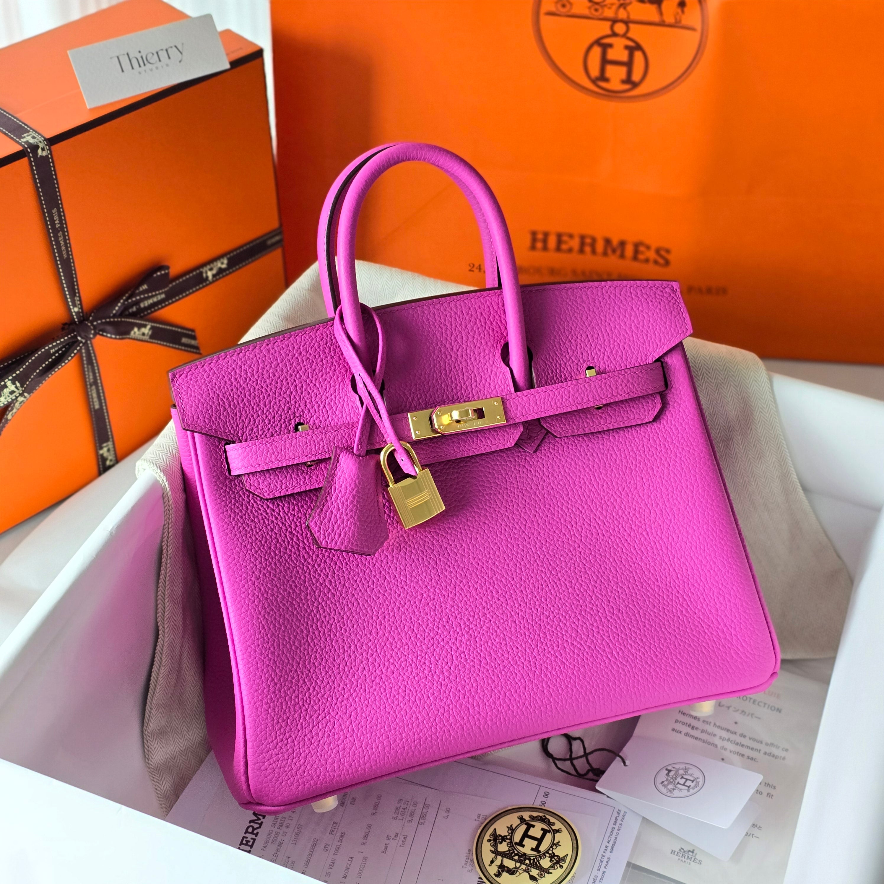 Birkin 25 togo magnolia GHW