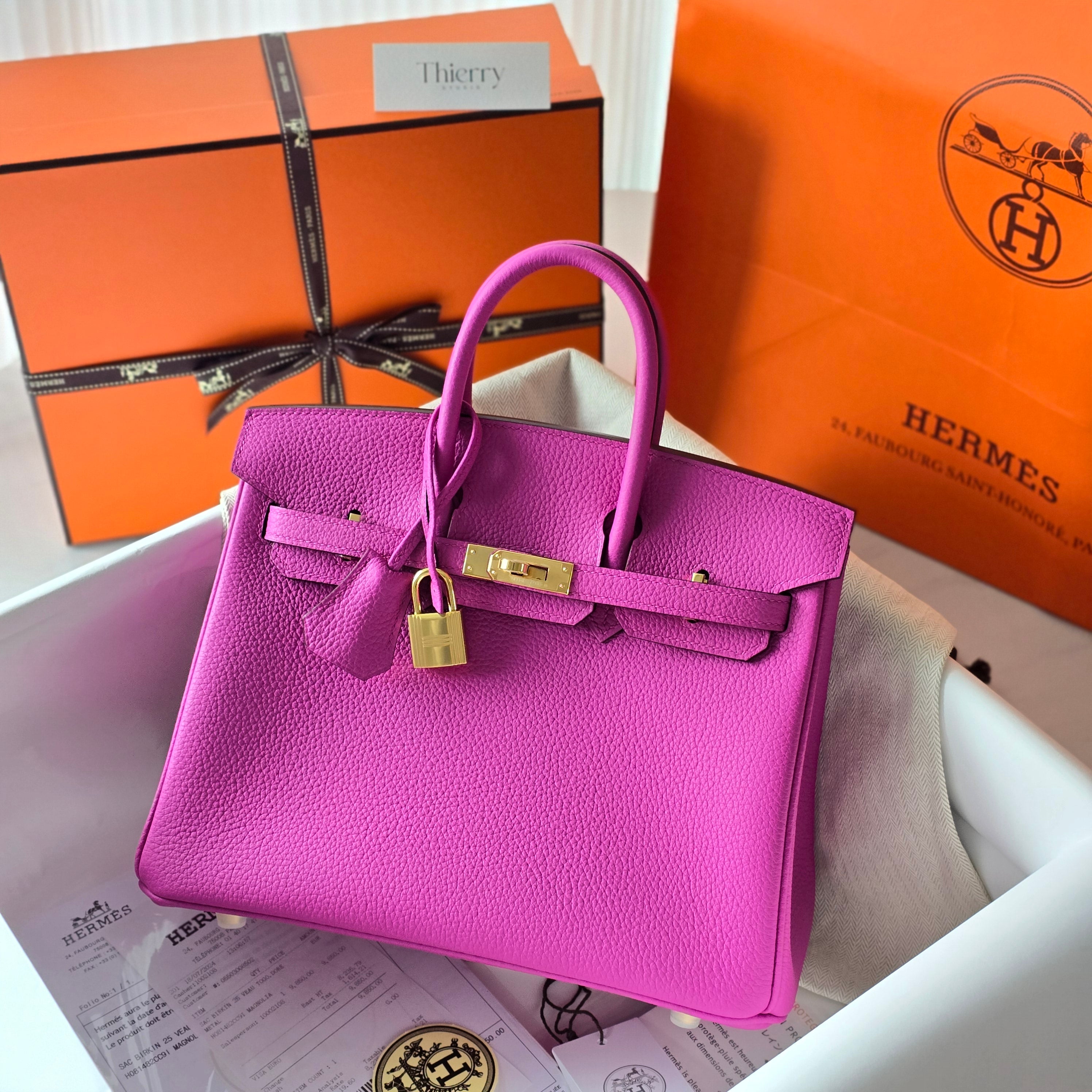 Birkin 25 togo magnolia GHW