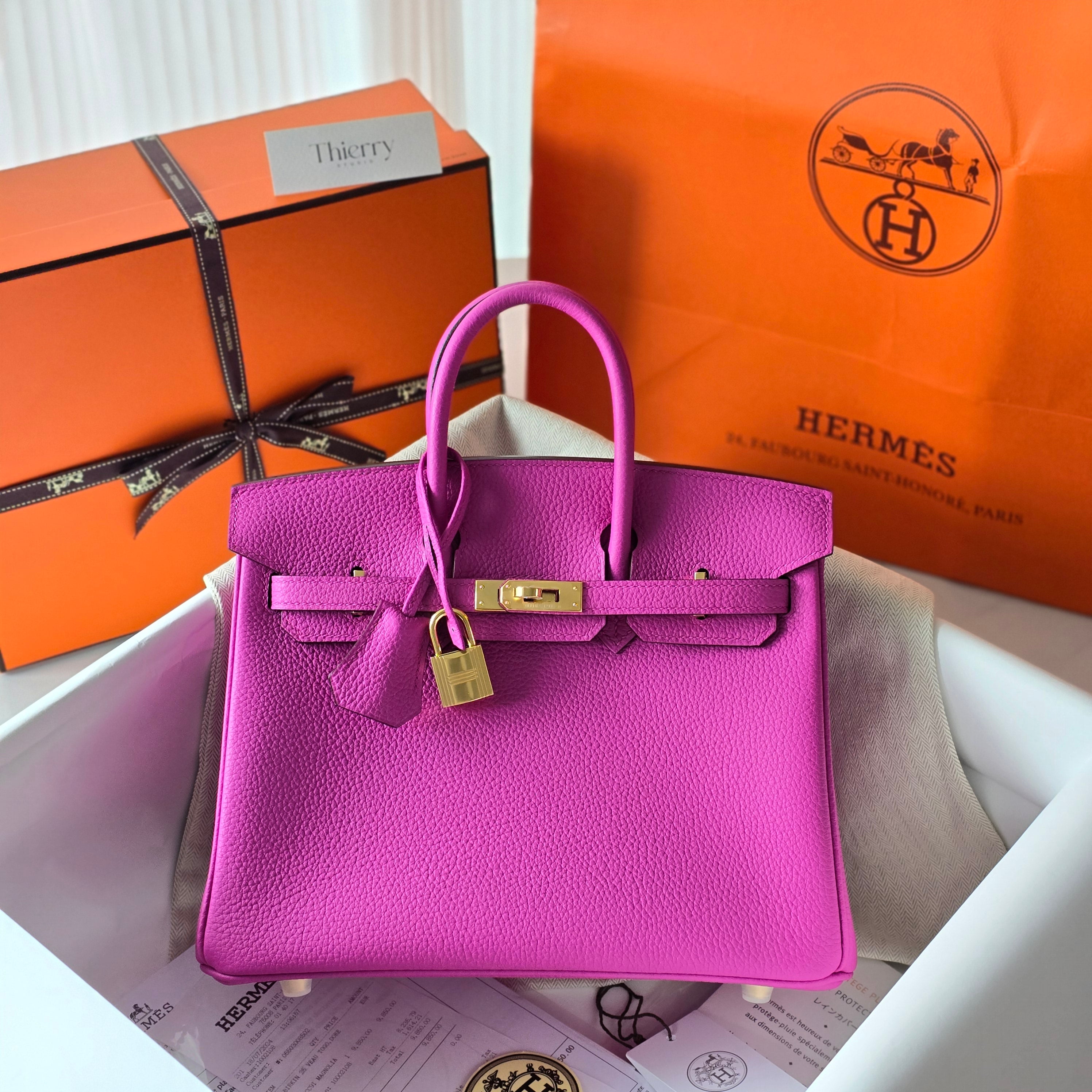 Birkin 25 togo magnolia GHW