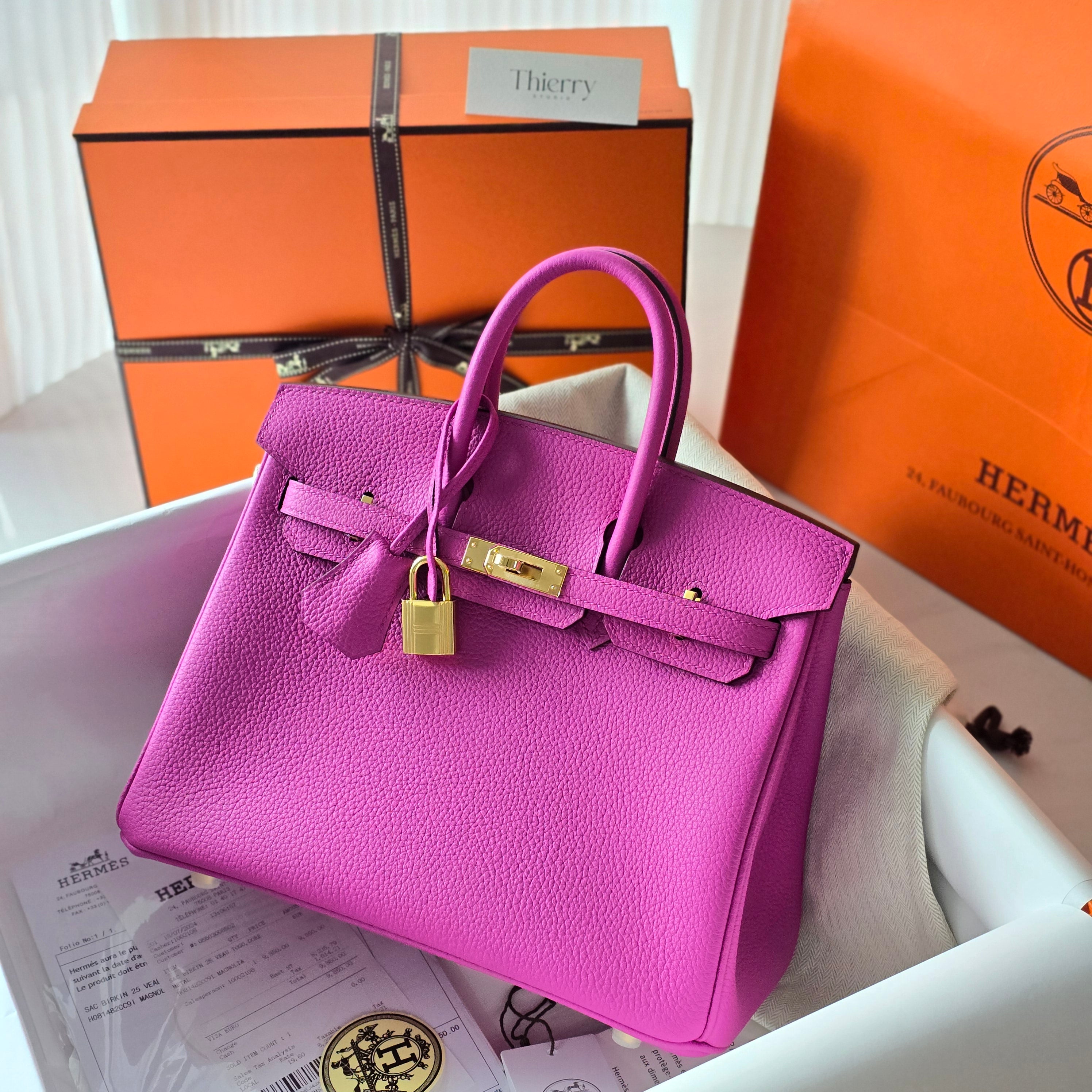 Birkin 25 togo magnolia GHW