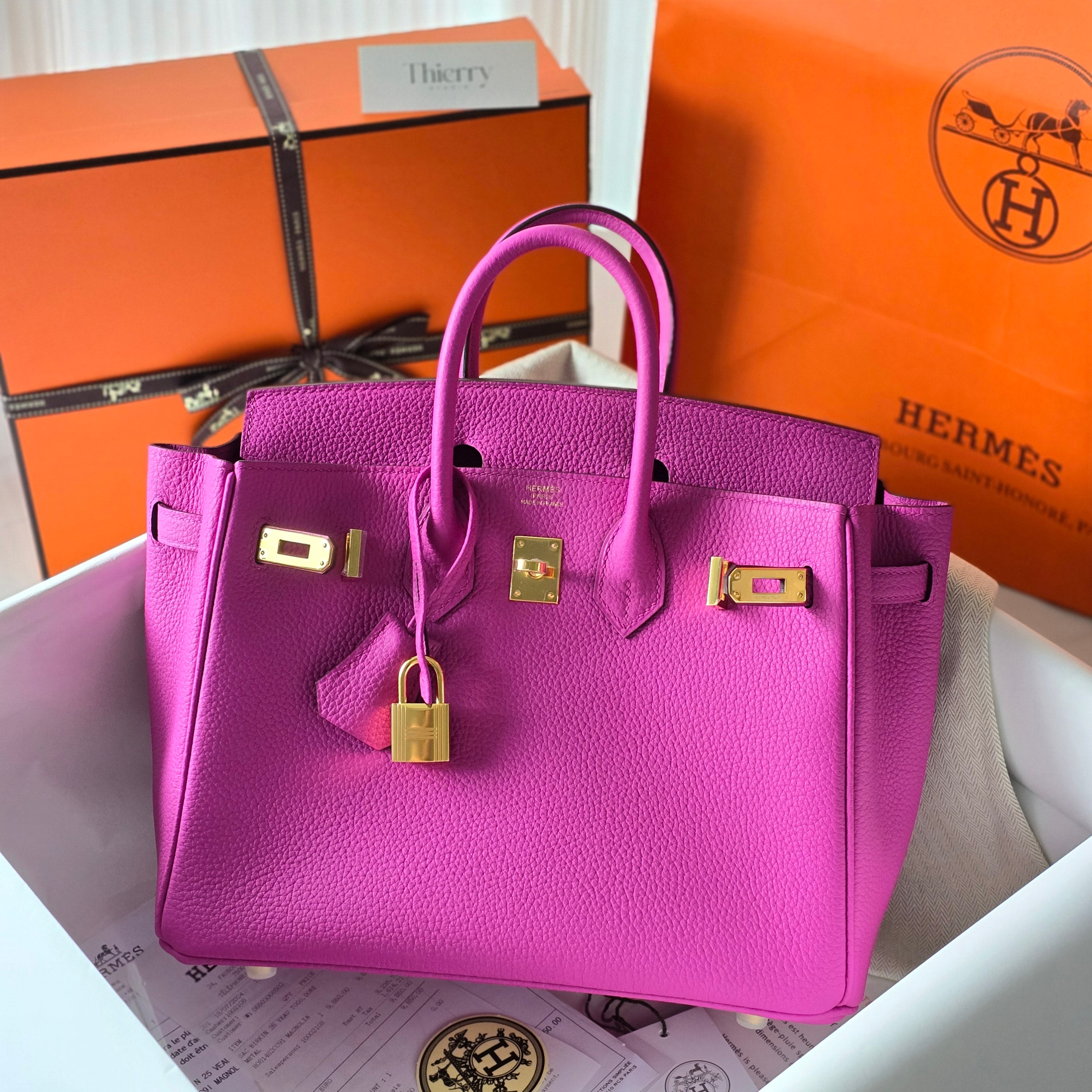 Birkin 25 togo magnolia GHW