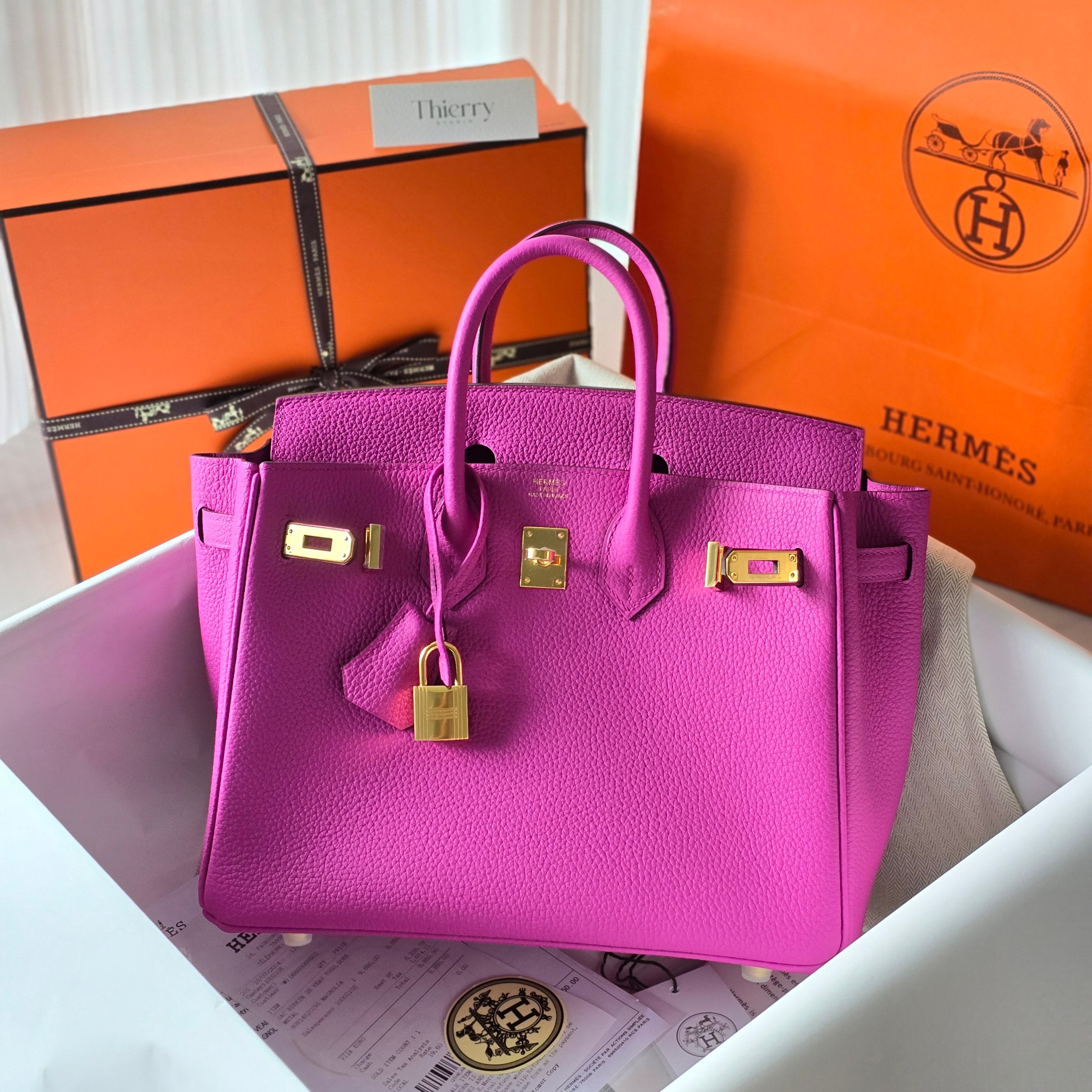 Birkin 25 togo magnolia GHW