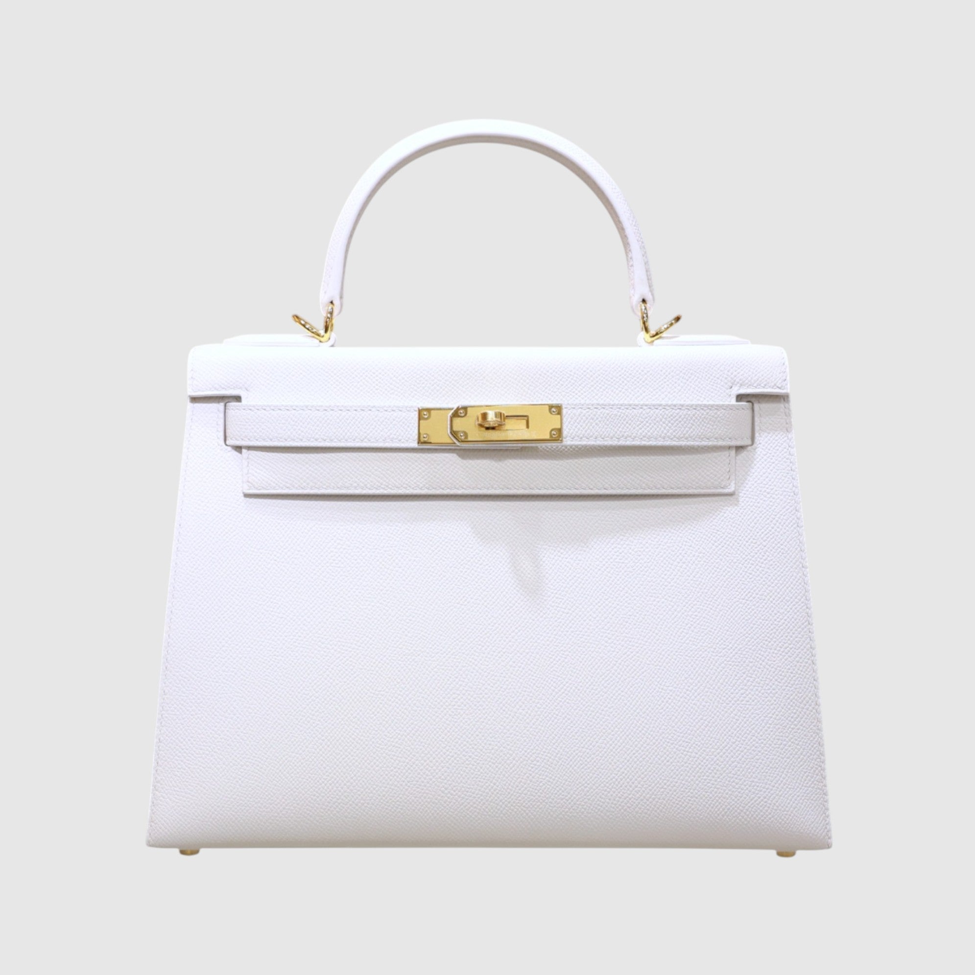 Kelly 28 epsom blanc GHW