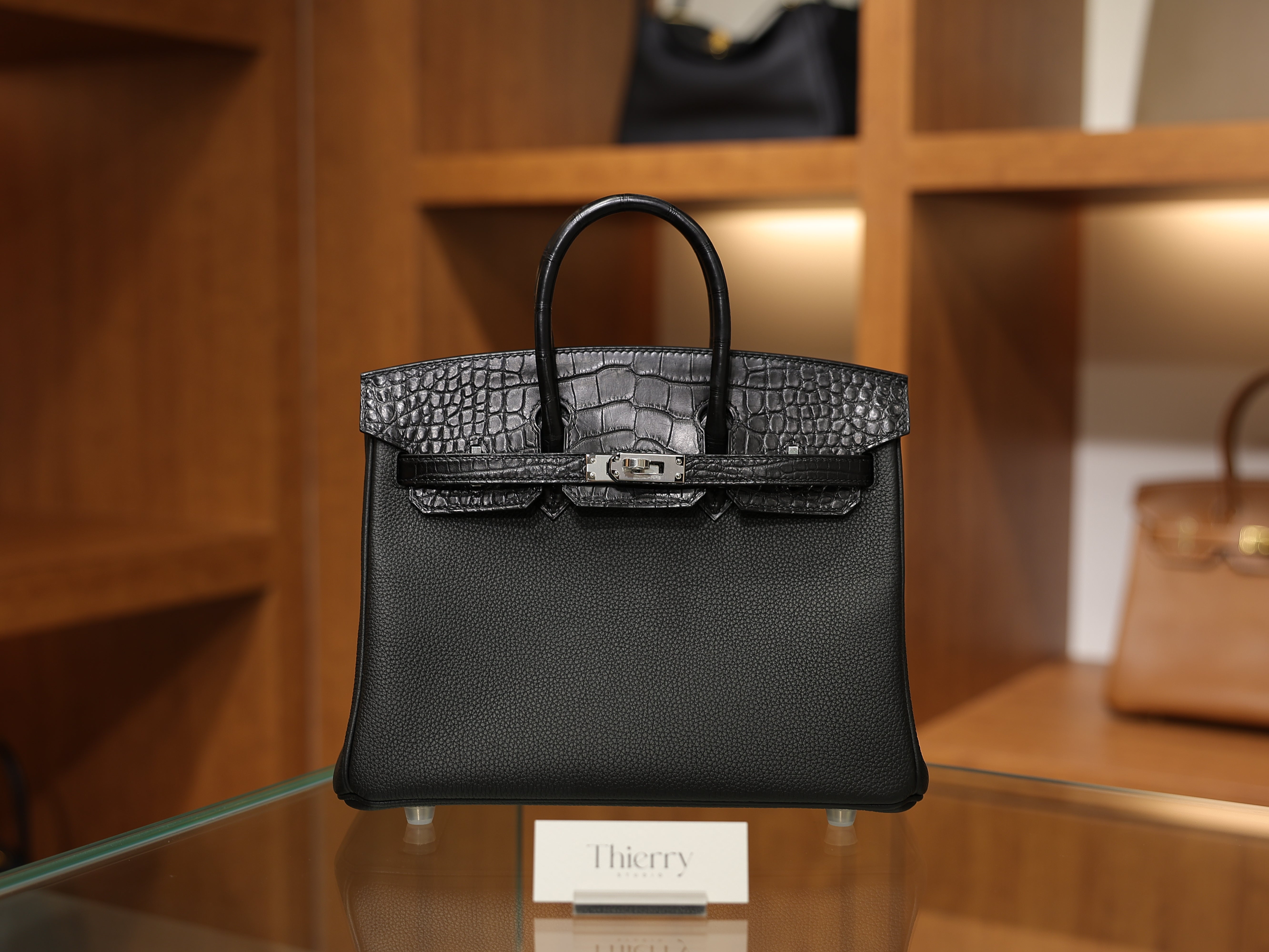 Birkin 25 togo touch matt black PHW