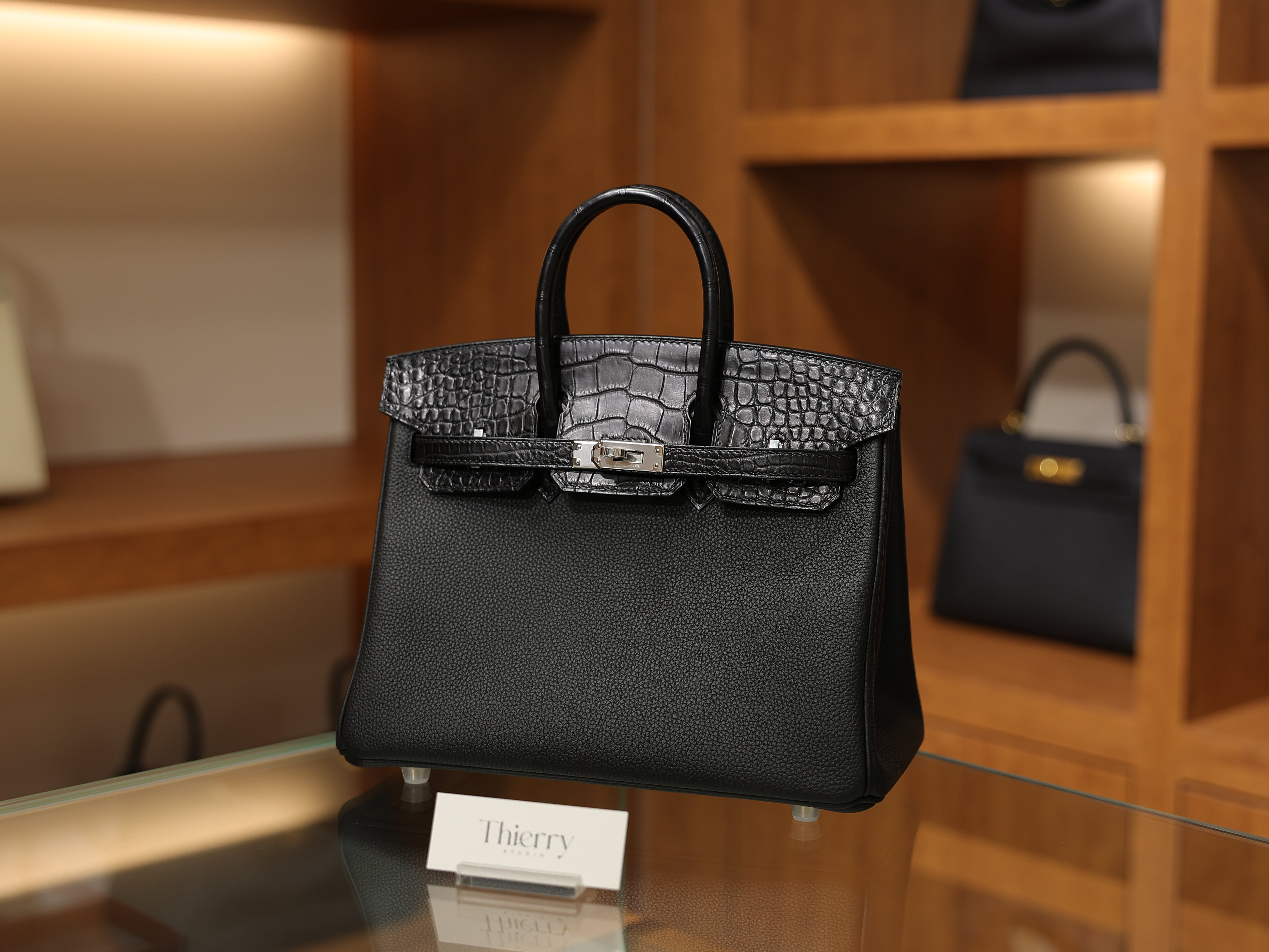 Birkin 25 togo touch matt black PHW