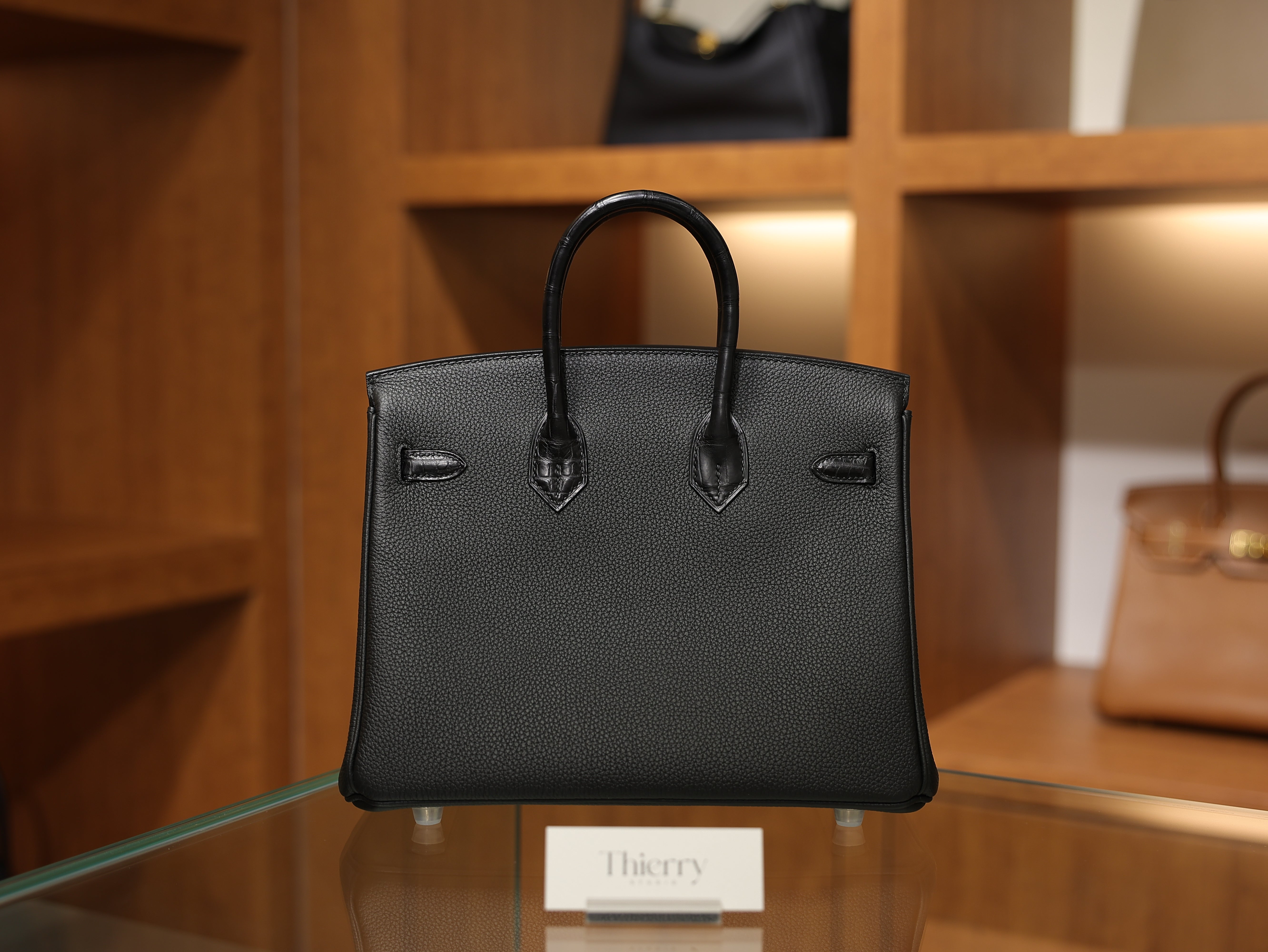 Birkin 25 togo touch matt black PHW