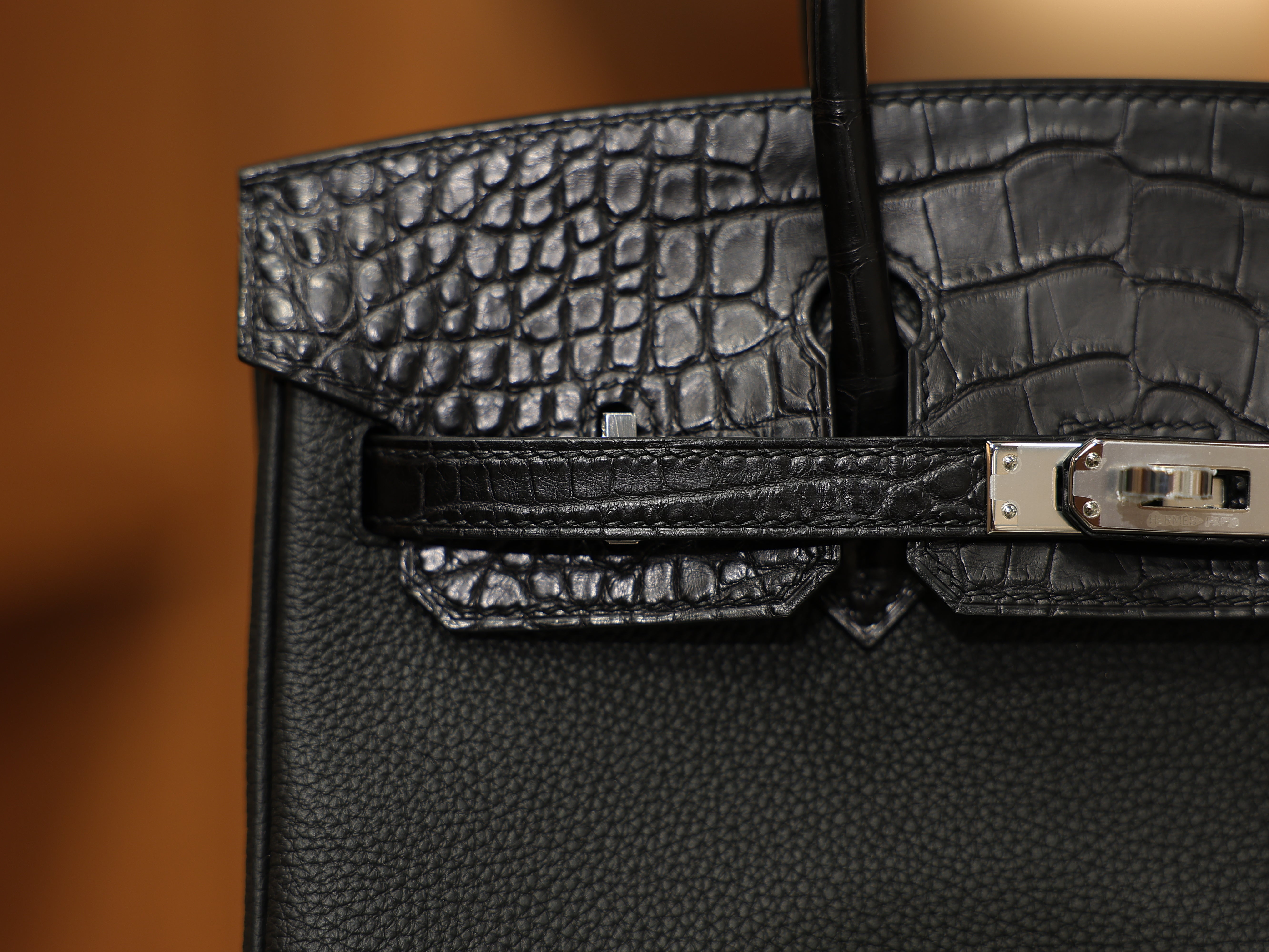 Birkin 25 togo touch matt black PHW
