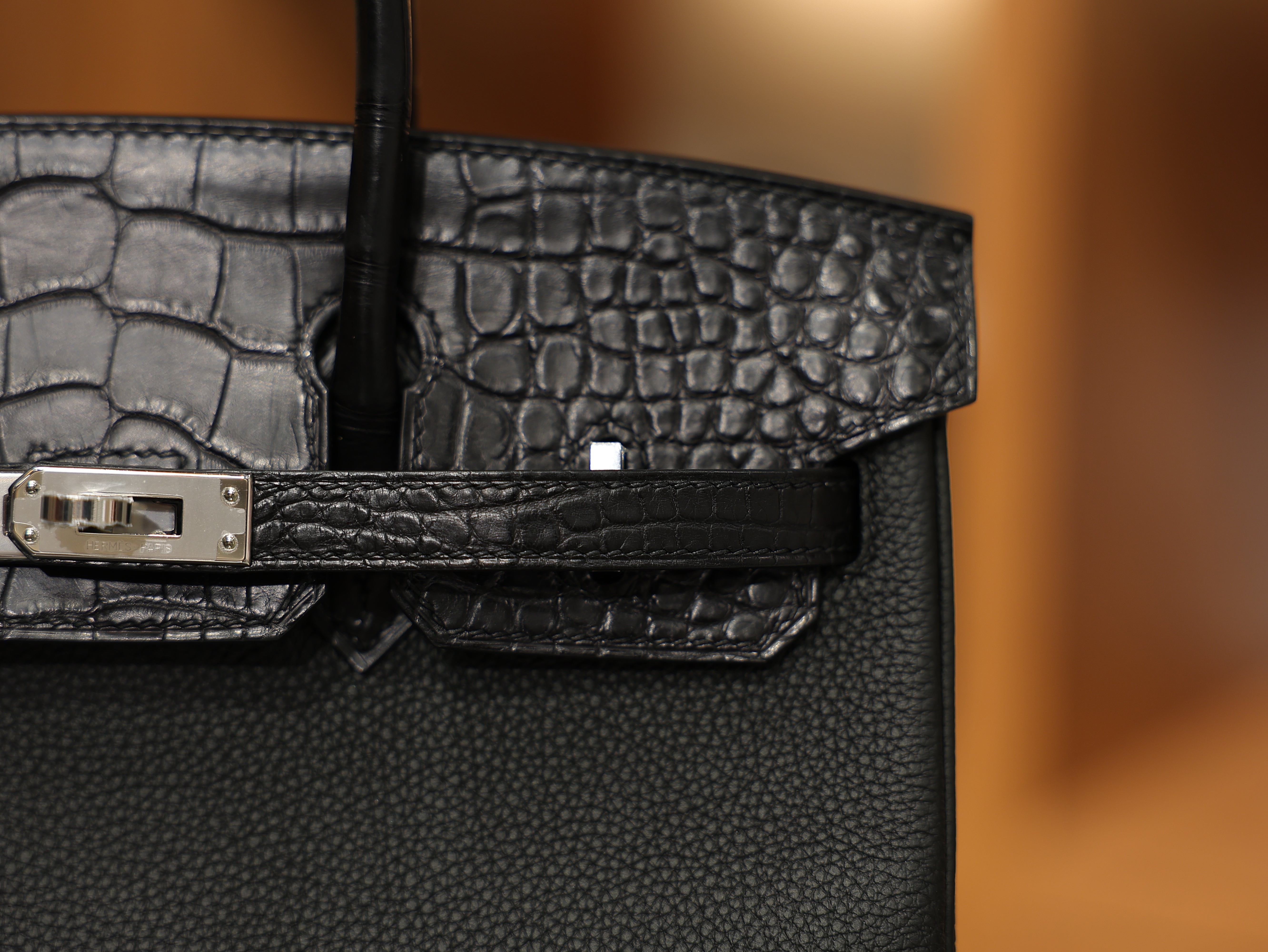 Birkin 25 togo touch matt black PHW