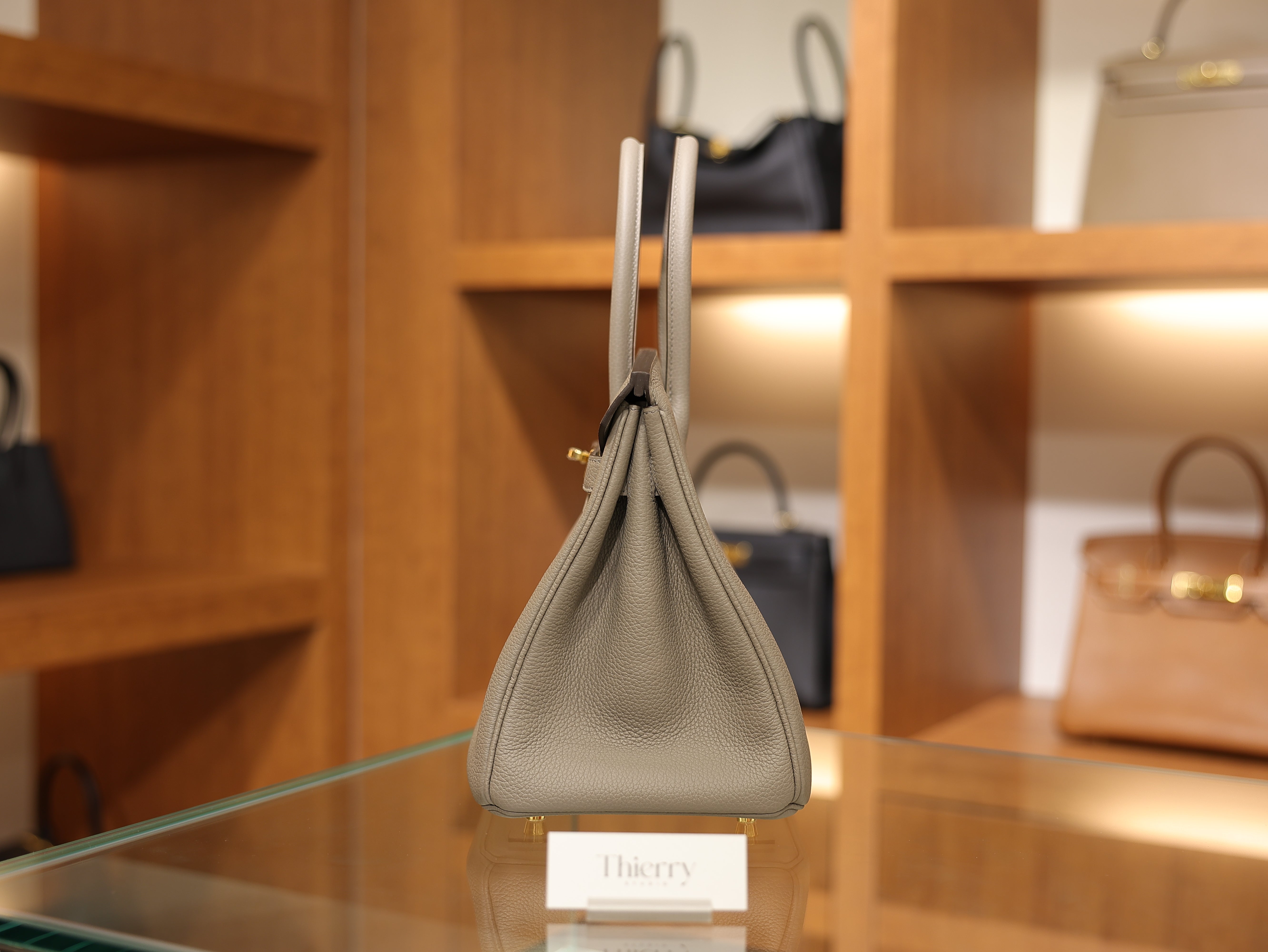 Birkin 30 togo gris asphalt GHW