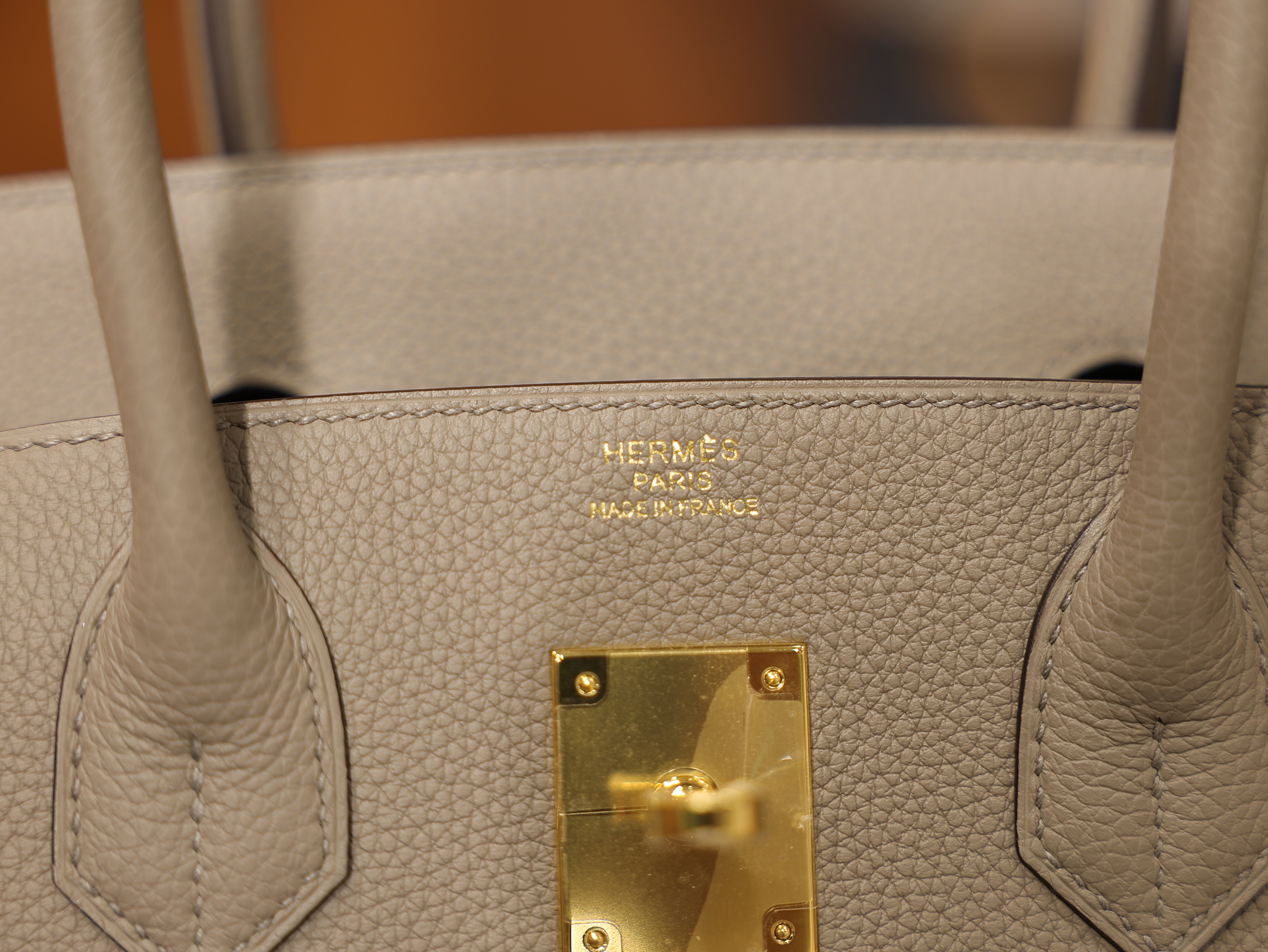 Birkin 30 togo gris asphalt GHW