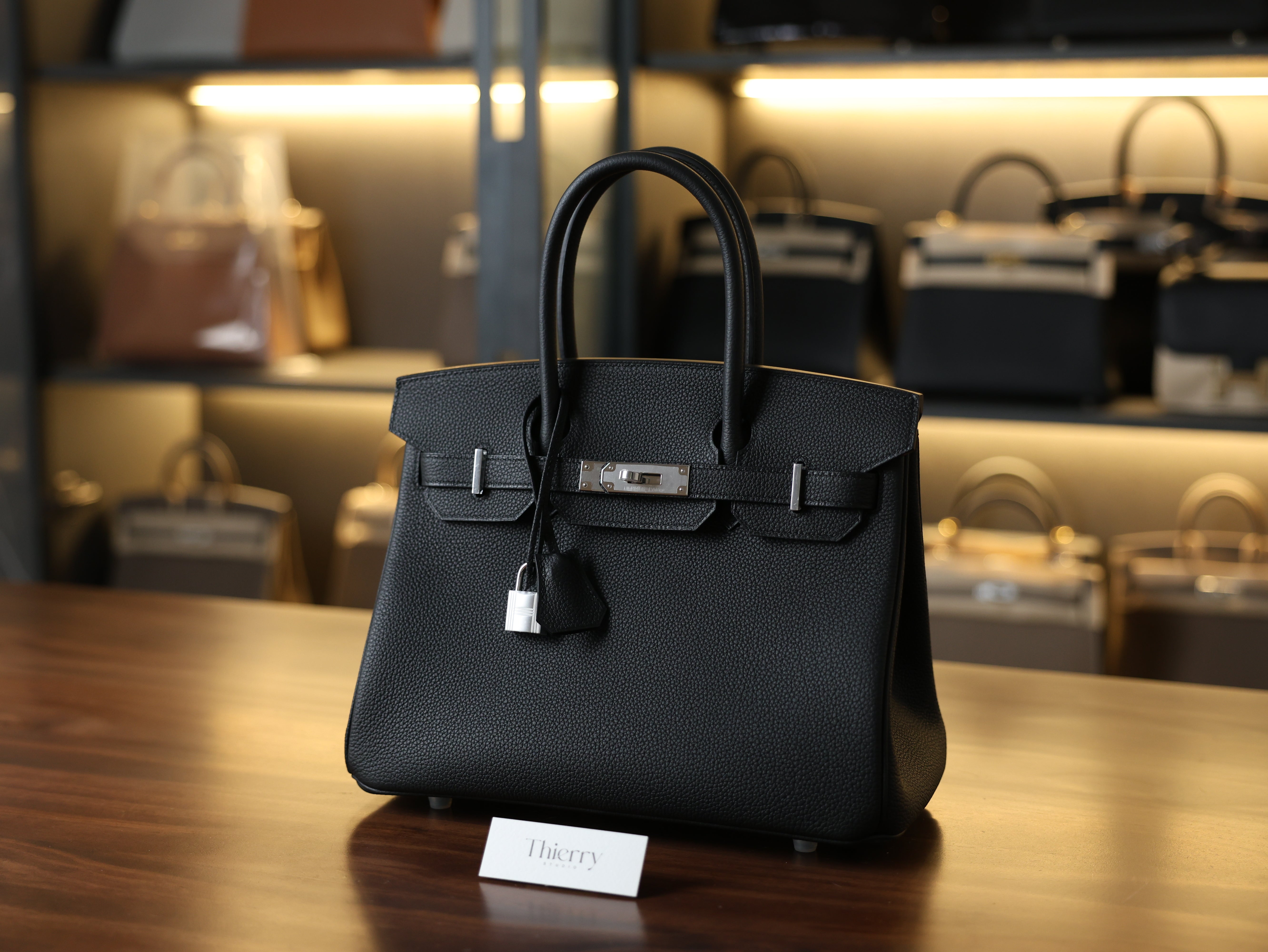 Birkin 30 togo black PHW