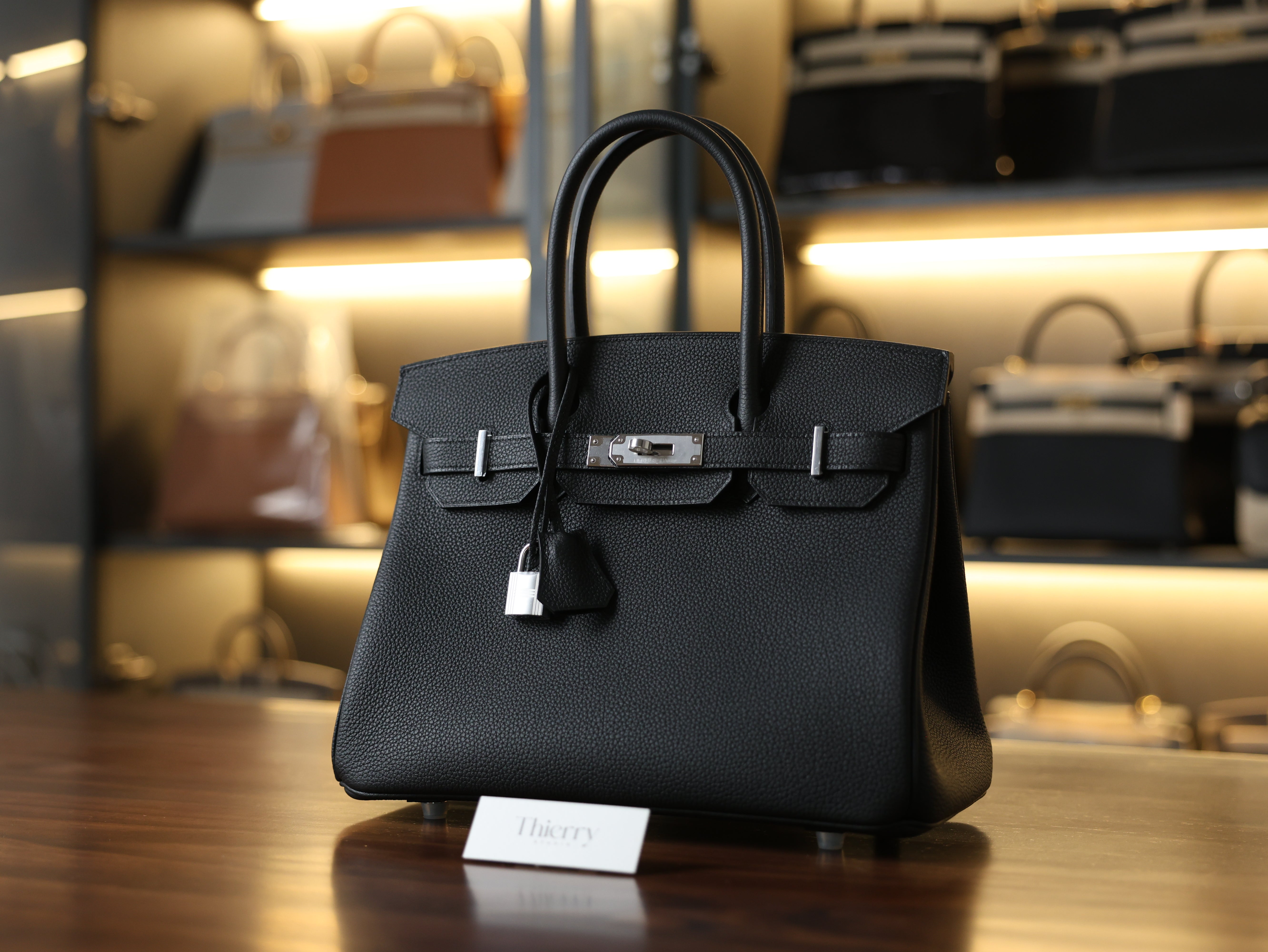 Birkin 30 togo black PHW