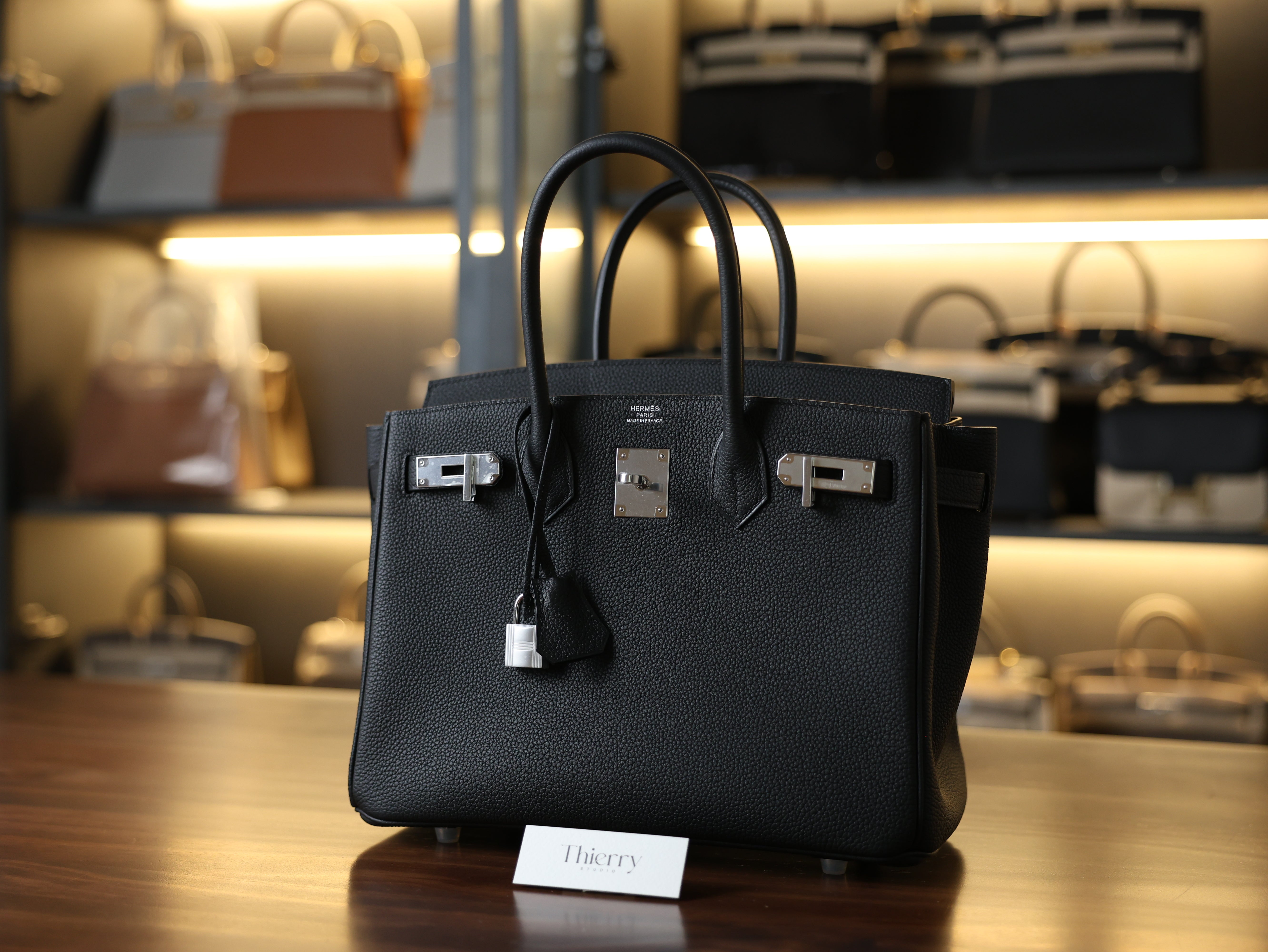 Birkin 30 togo black PHW