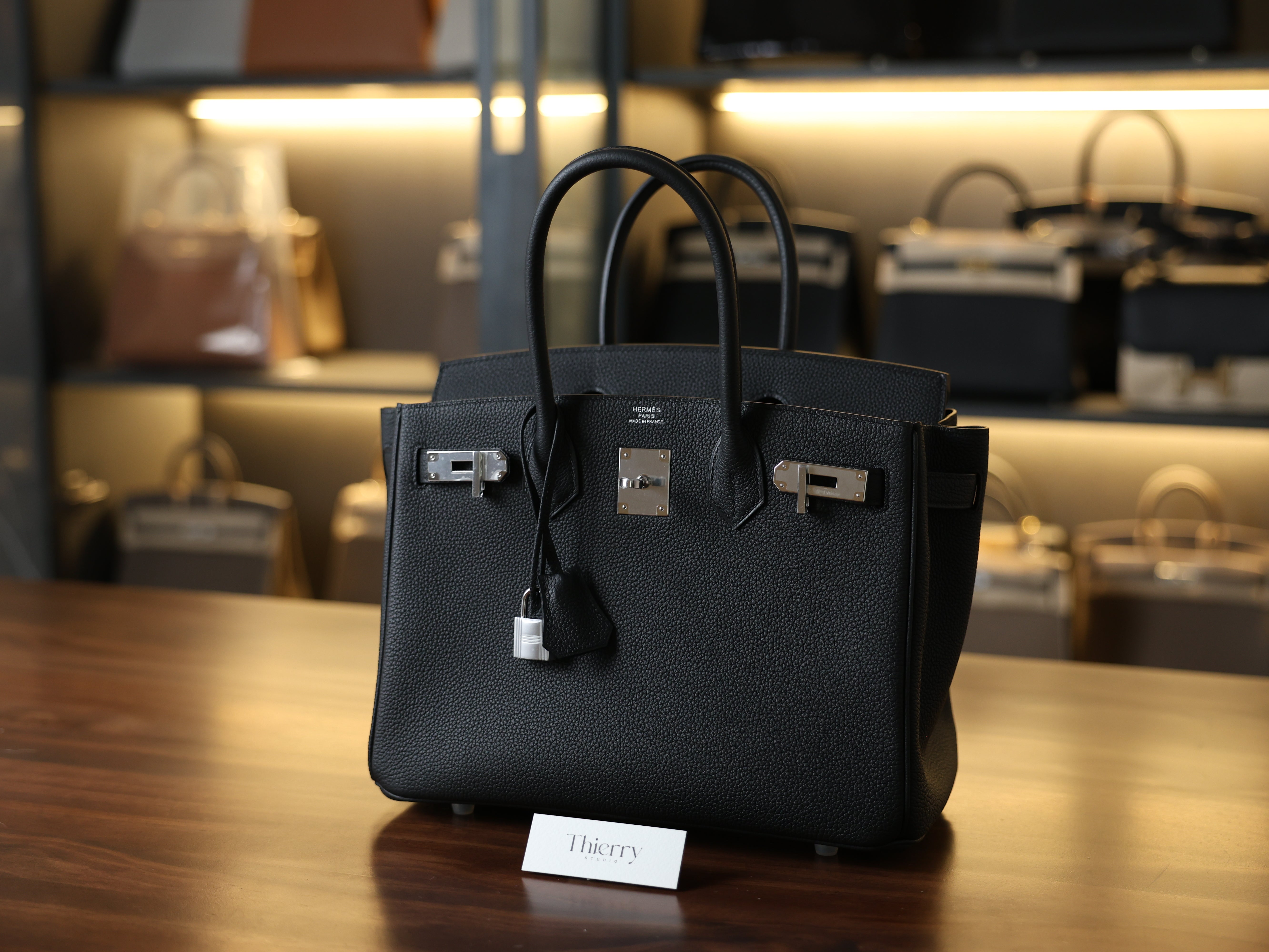 Birkin 30 togo black PHW