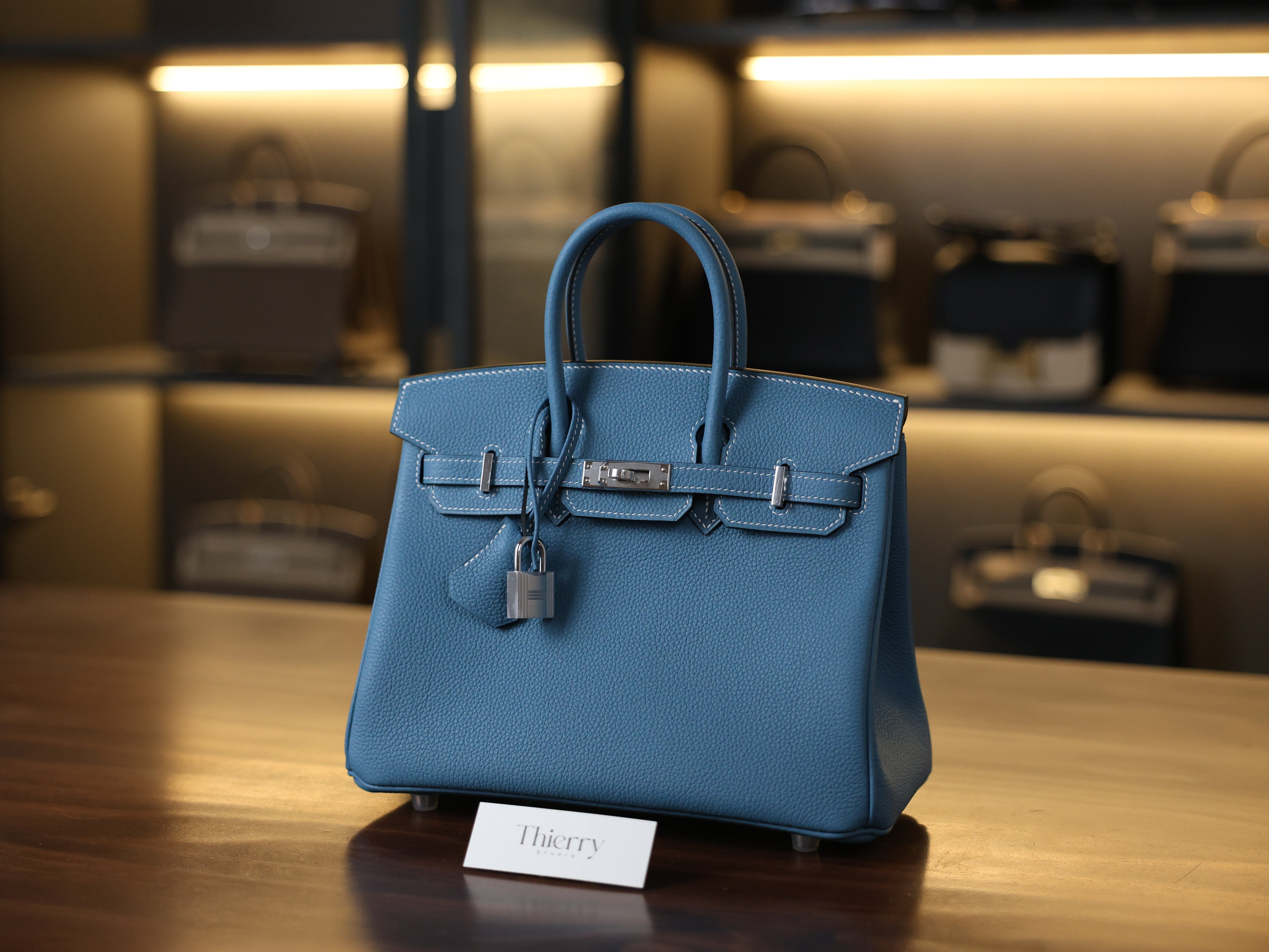 Birkin 25 togo blue jean PHW