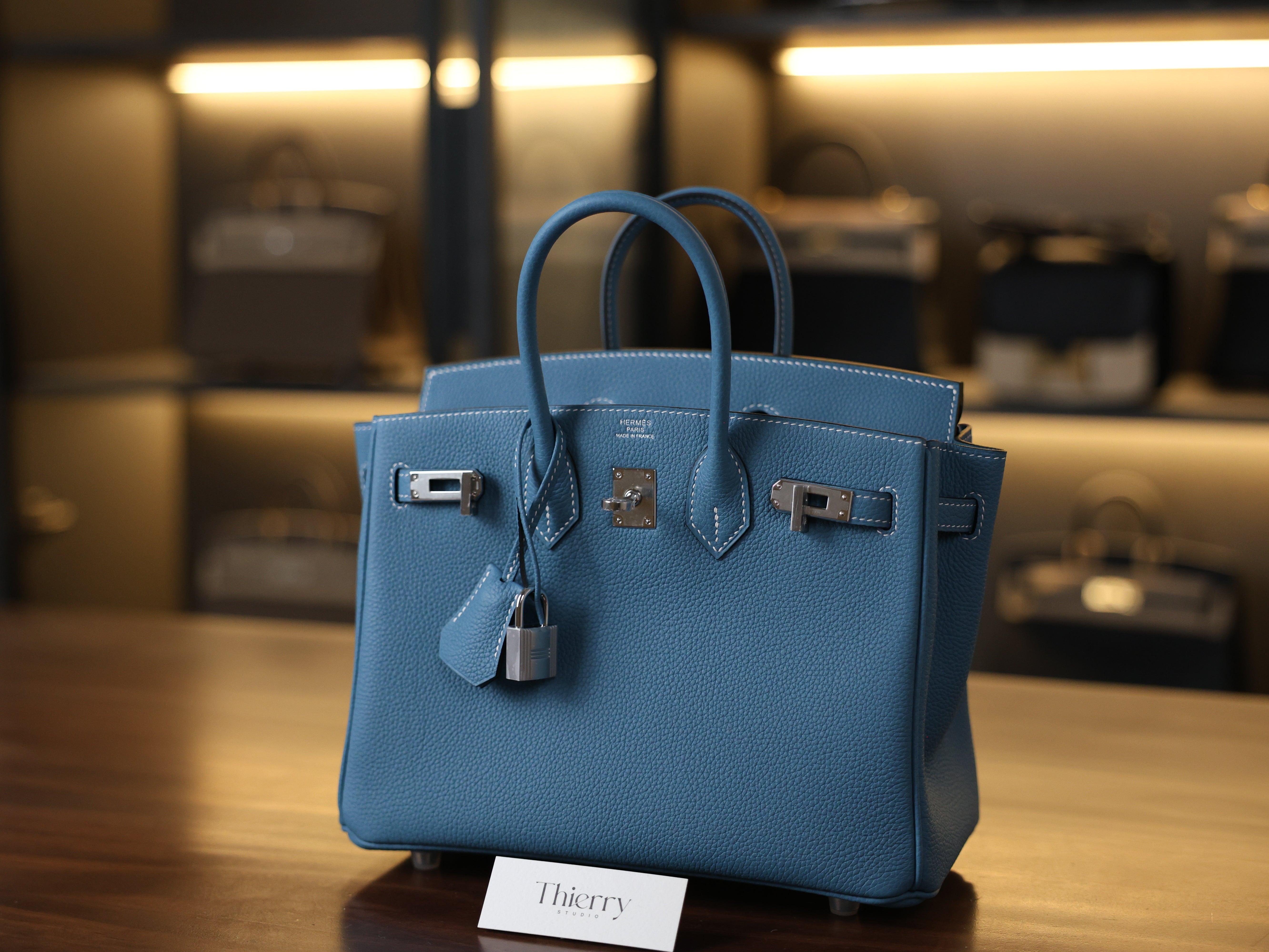 Birkin 25 togo blue jean PHW