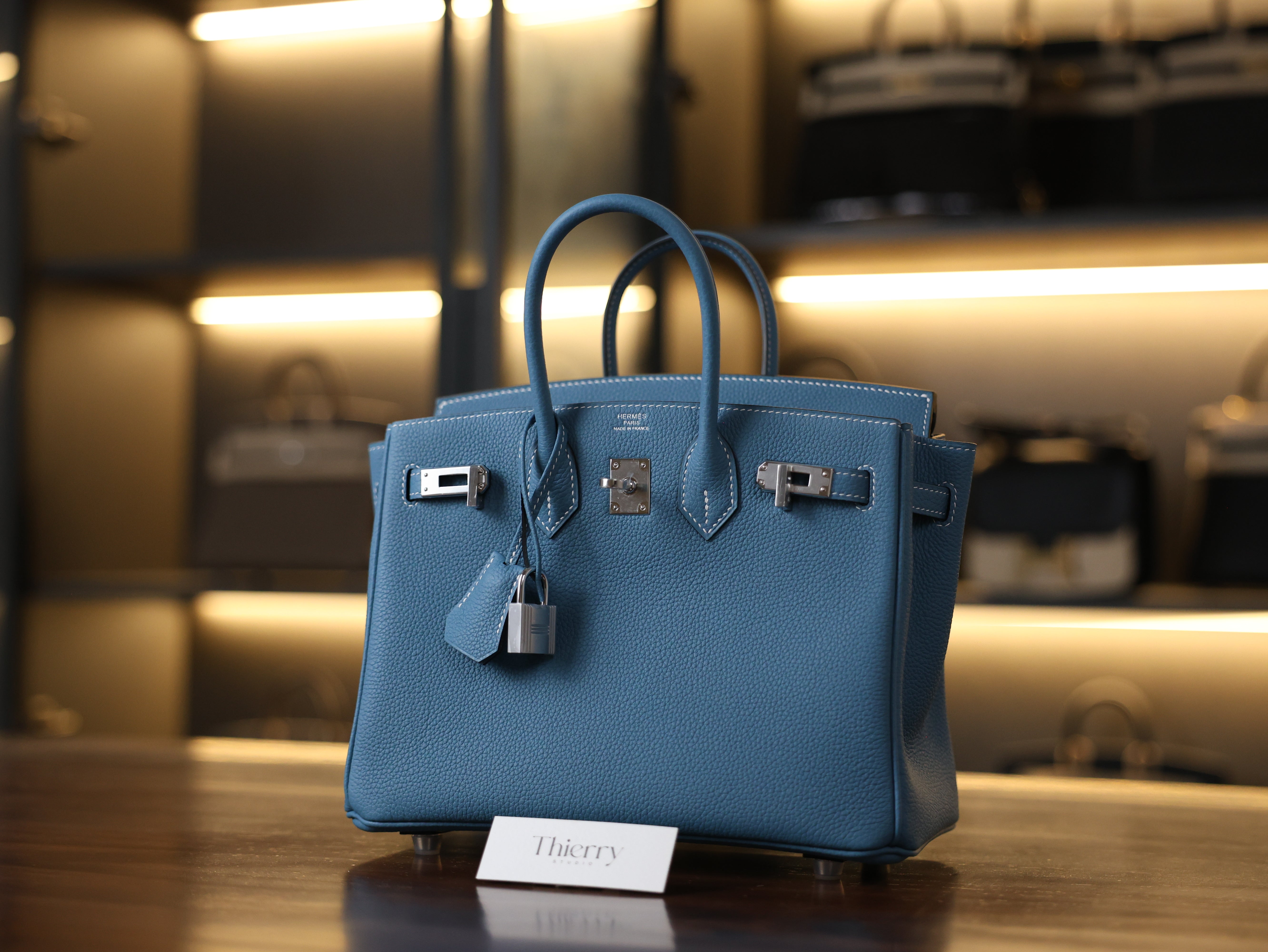 Birkin 25 togo blue jean PHW