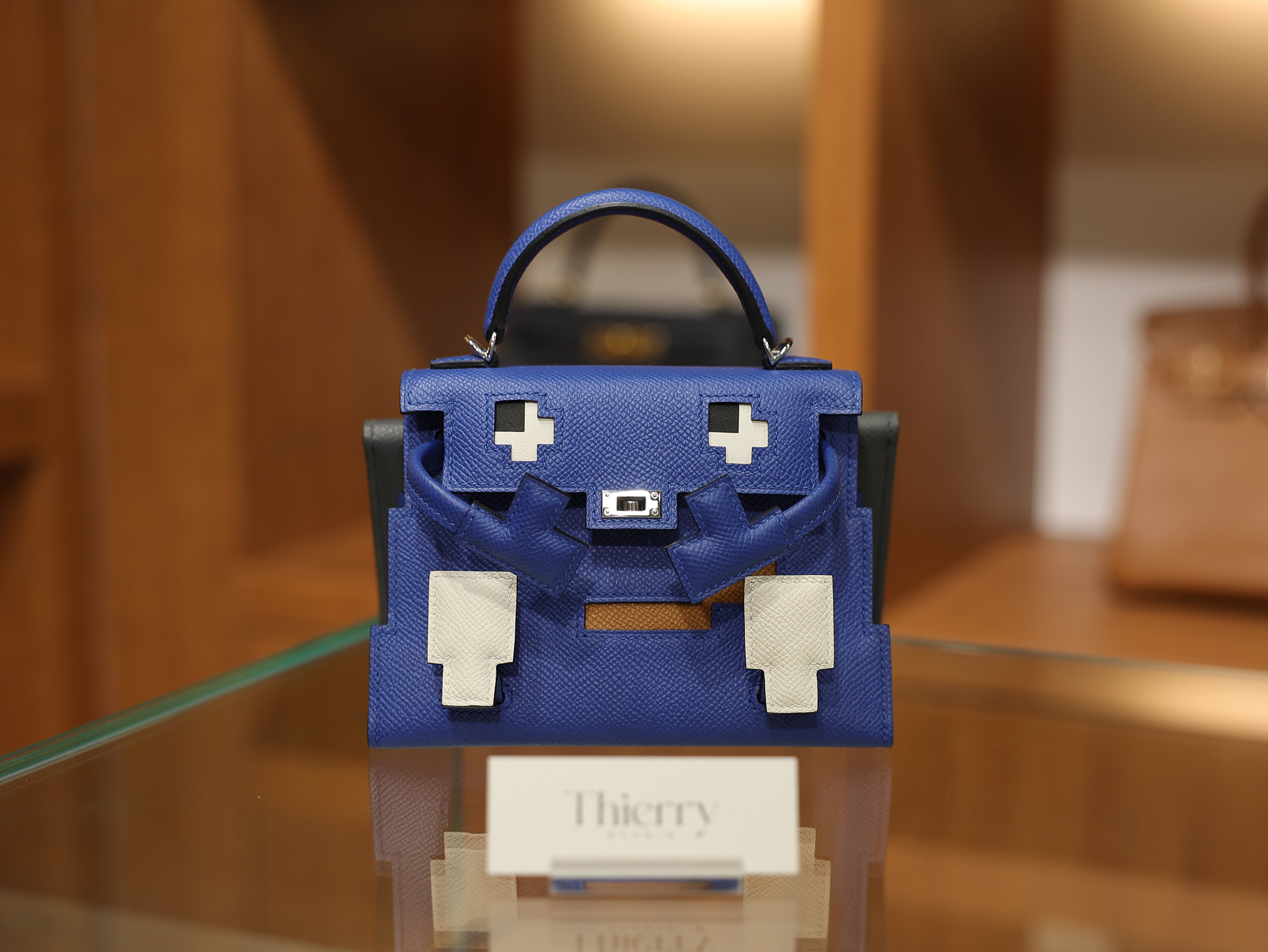 Kelly doll picto epsom blue loyal / nata / gold / Blue Indigo PHW