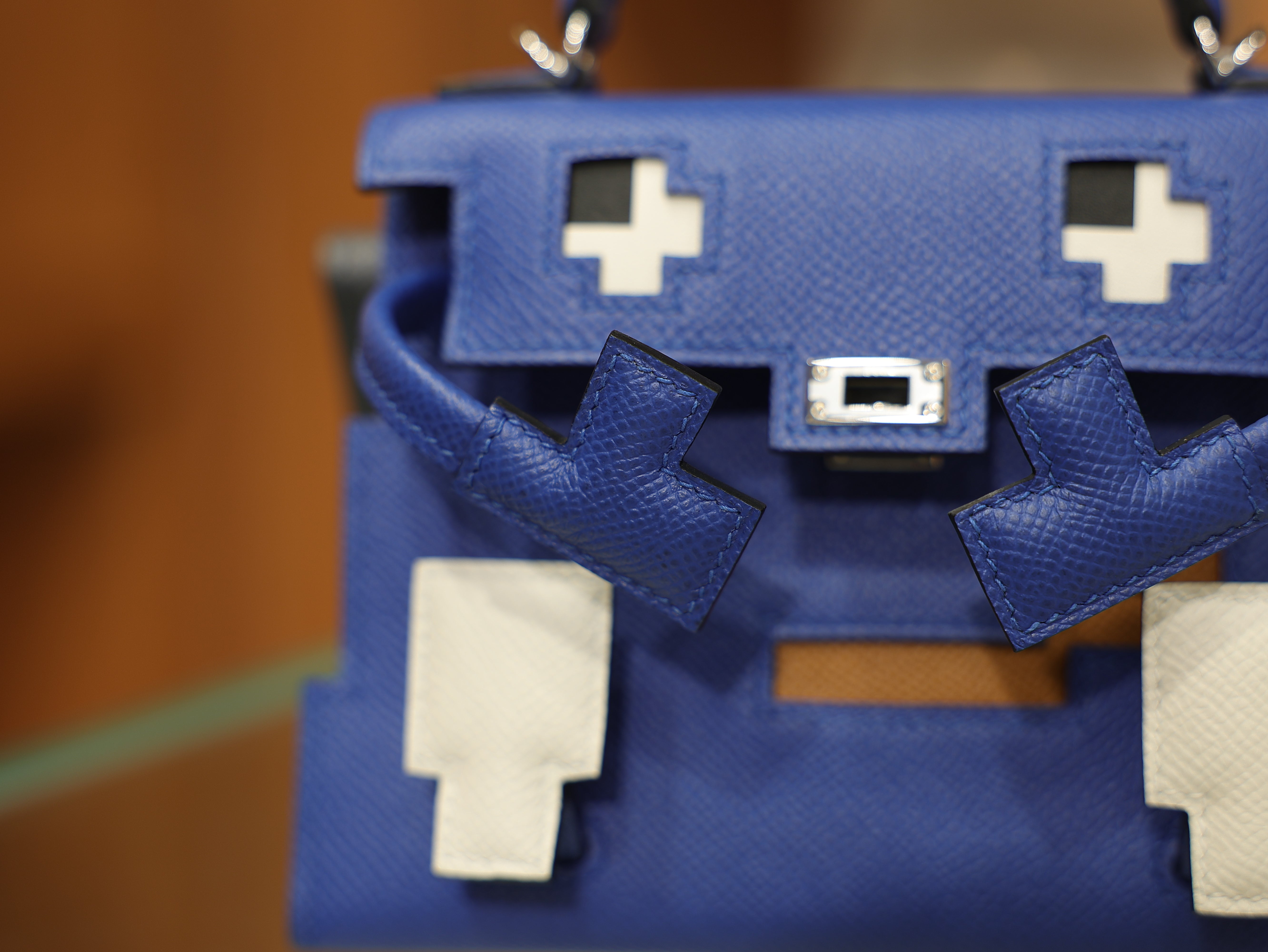 Kelly doll picto epsom blue loyal / nata / gold / Blue Indigo PHW