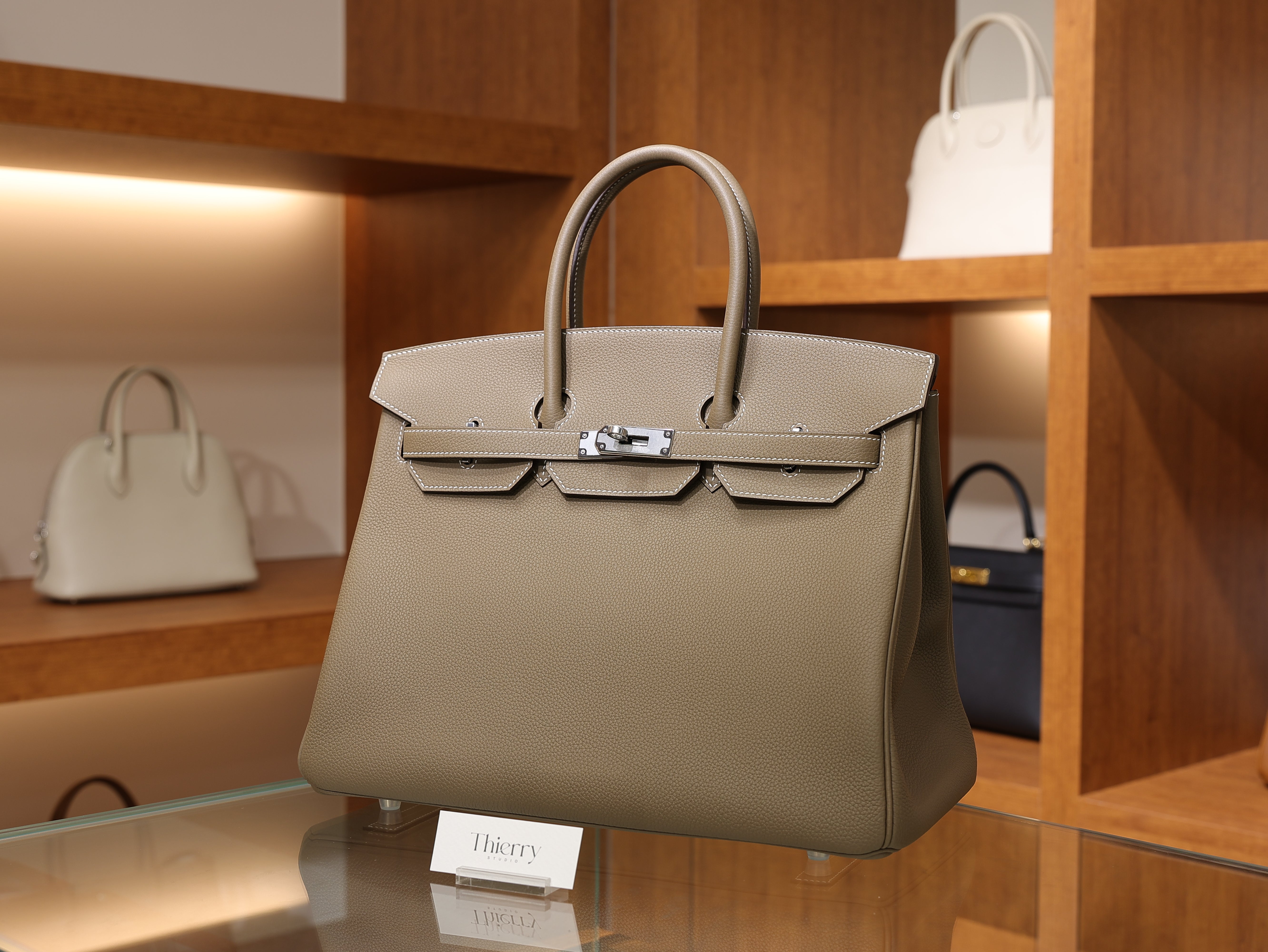 Birkin 35 togo etoupe PHW