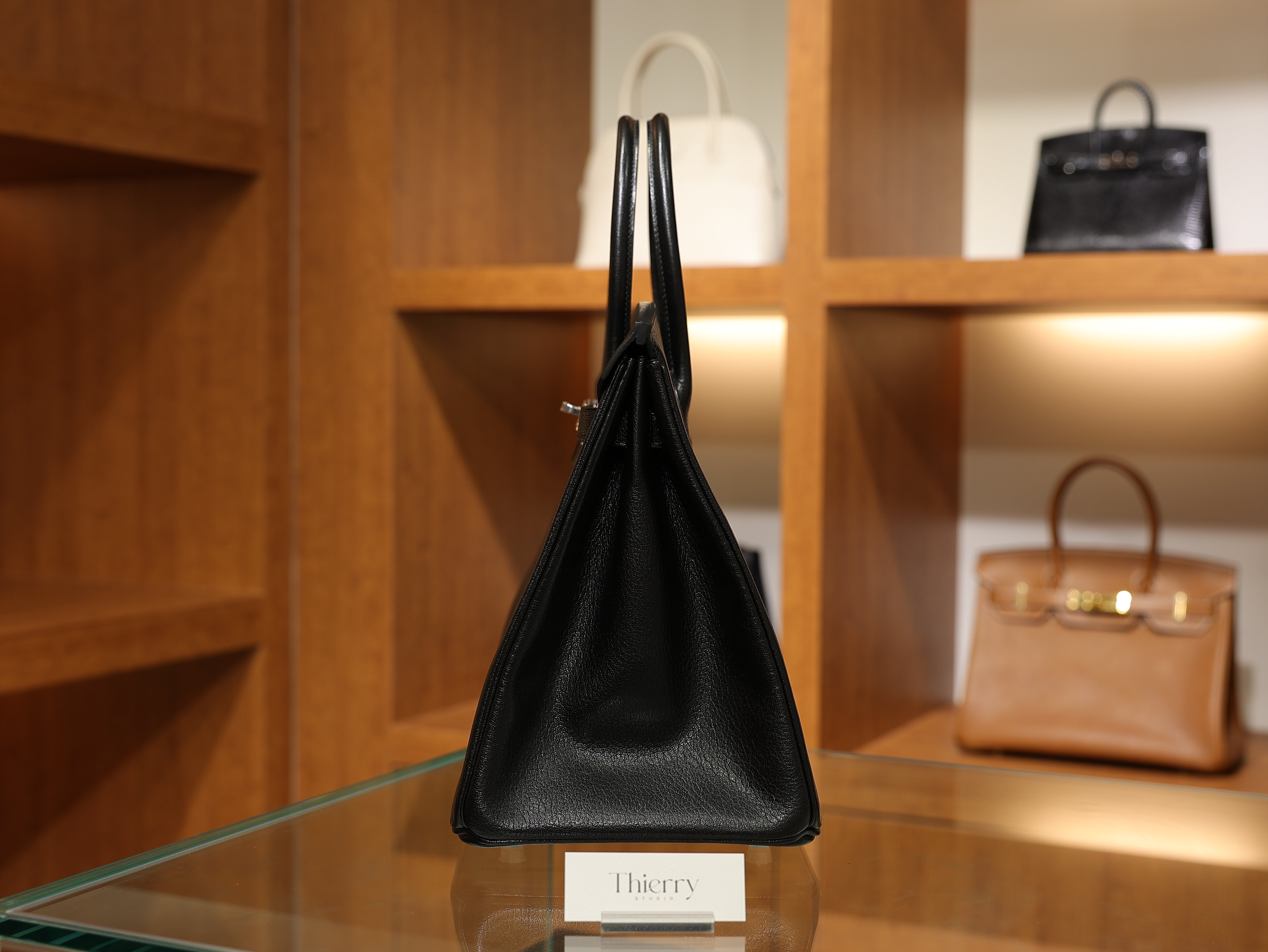 Birkin 35 chevre black PHW