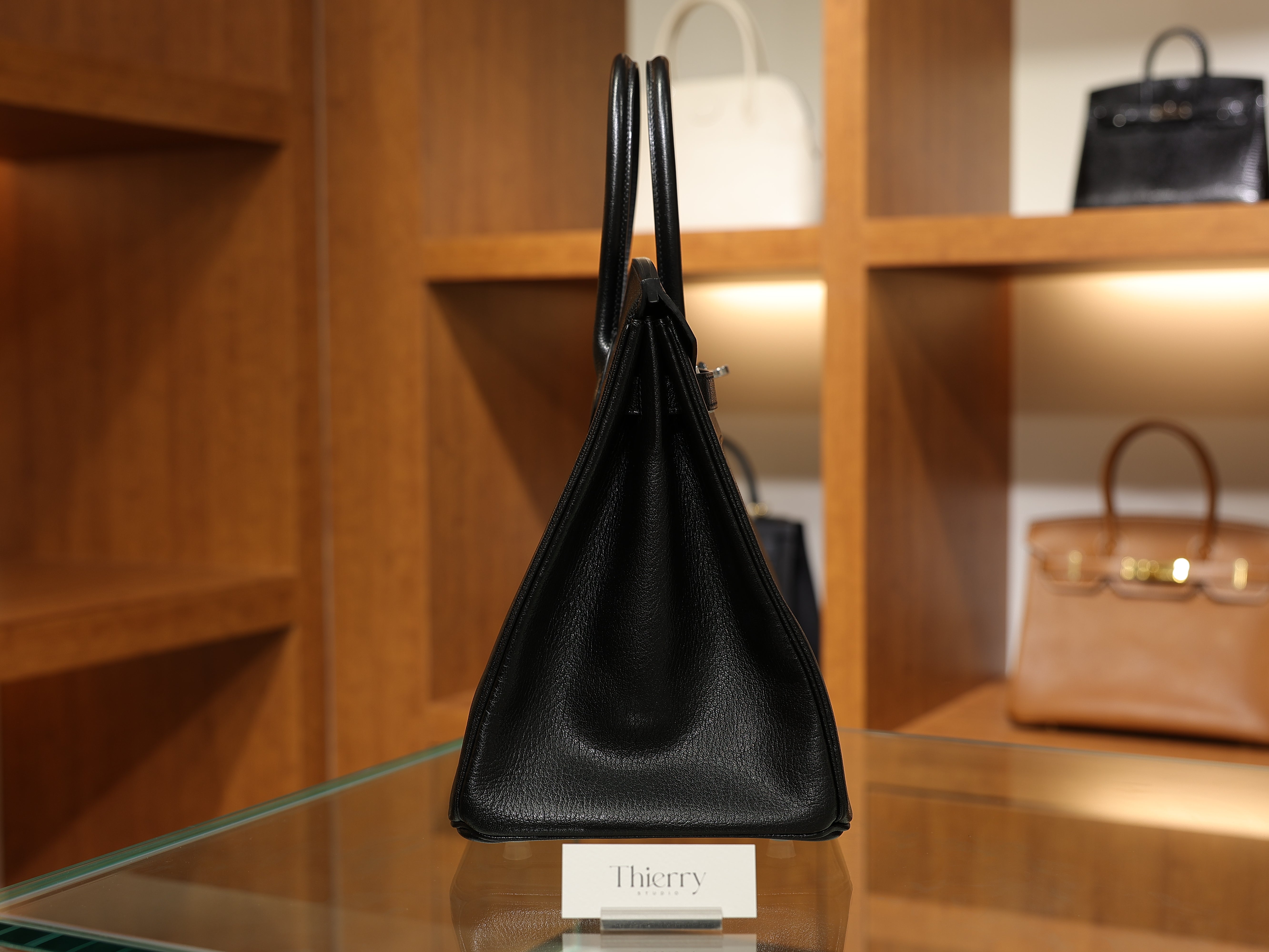 Birkin 35 chevre black PHW