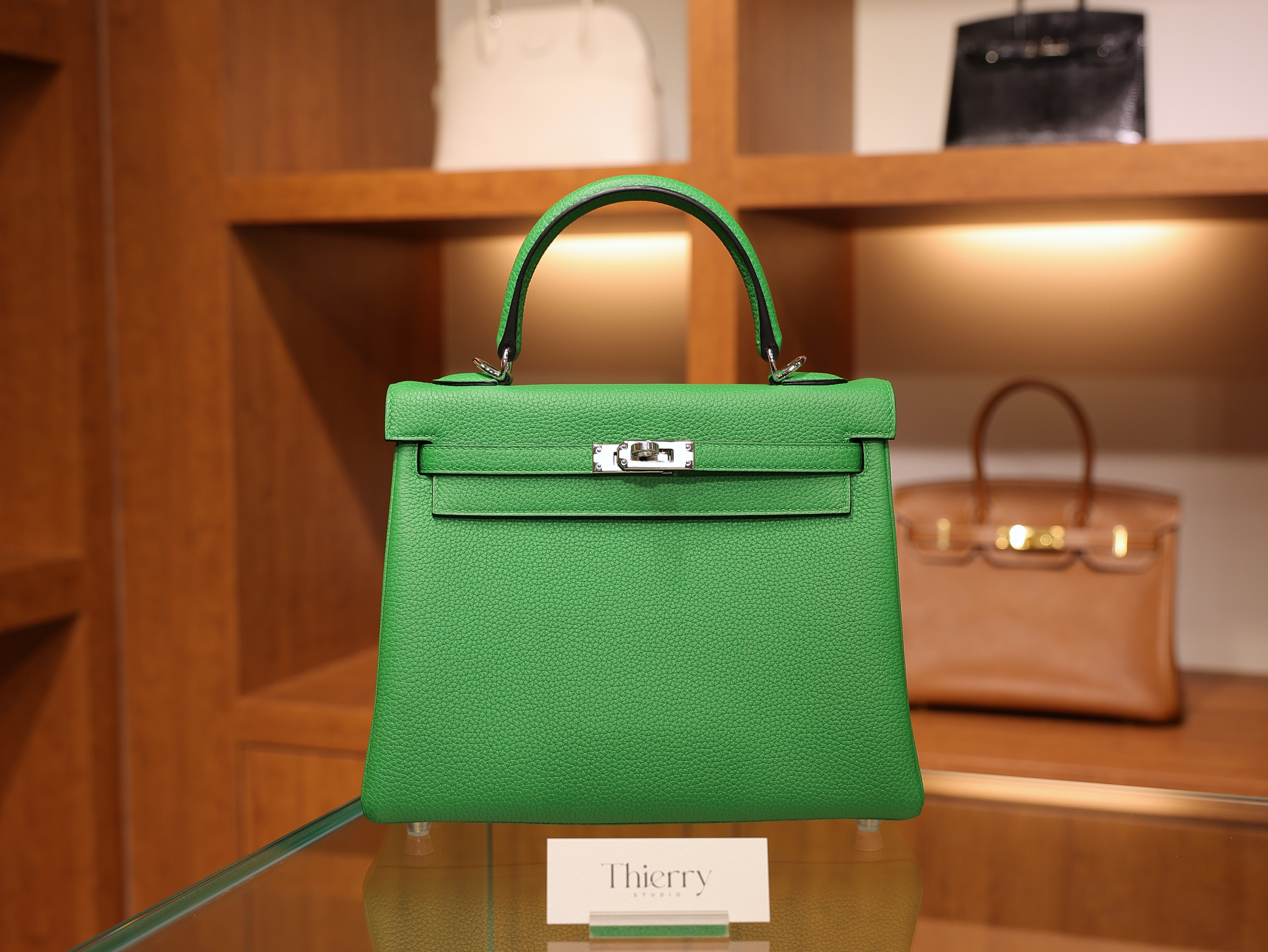 Kelly 25 togo bamboo PHW