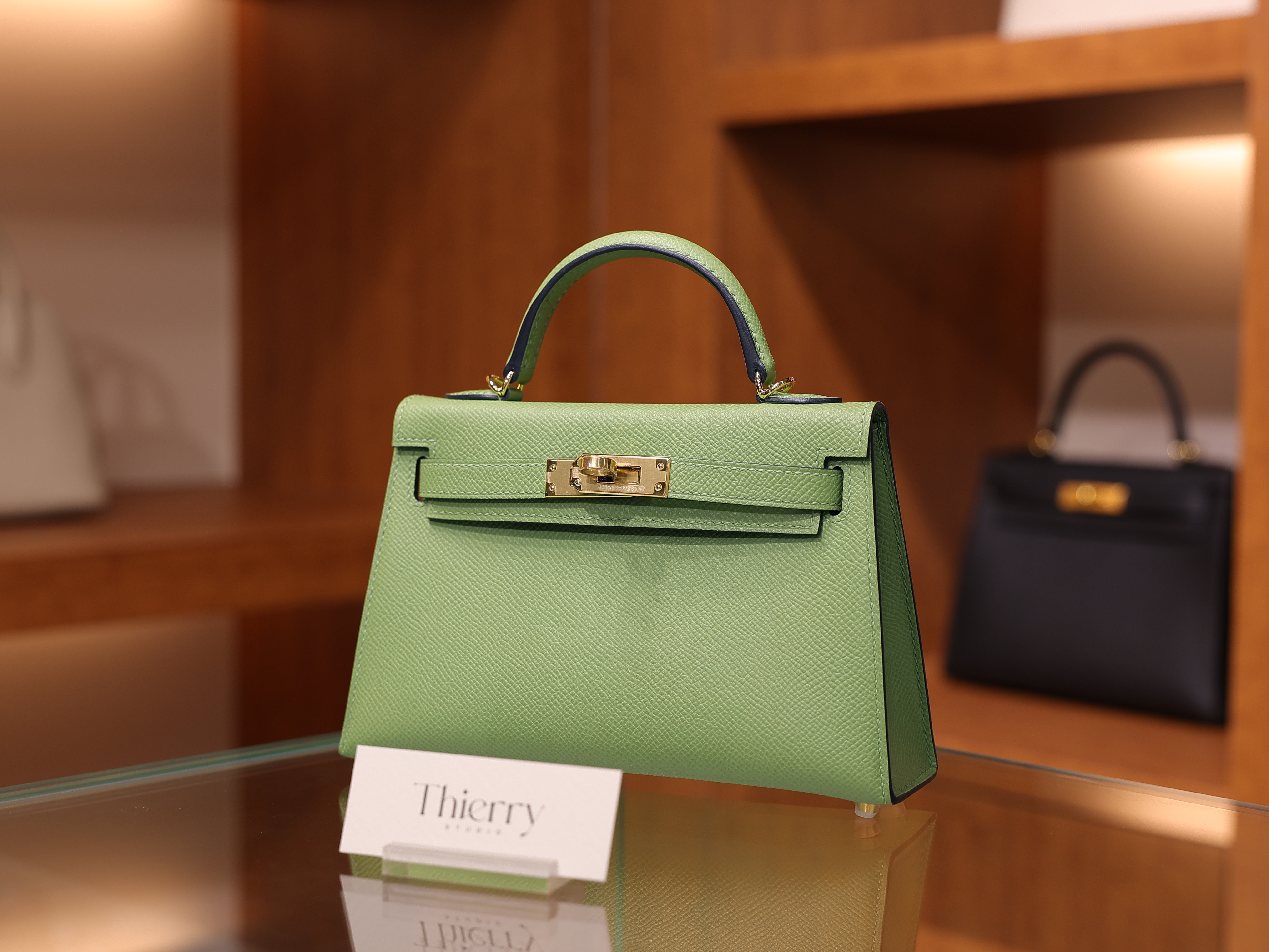 Mini kelly 2 epsom vert criquet GHW