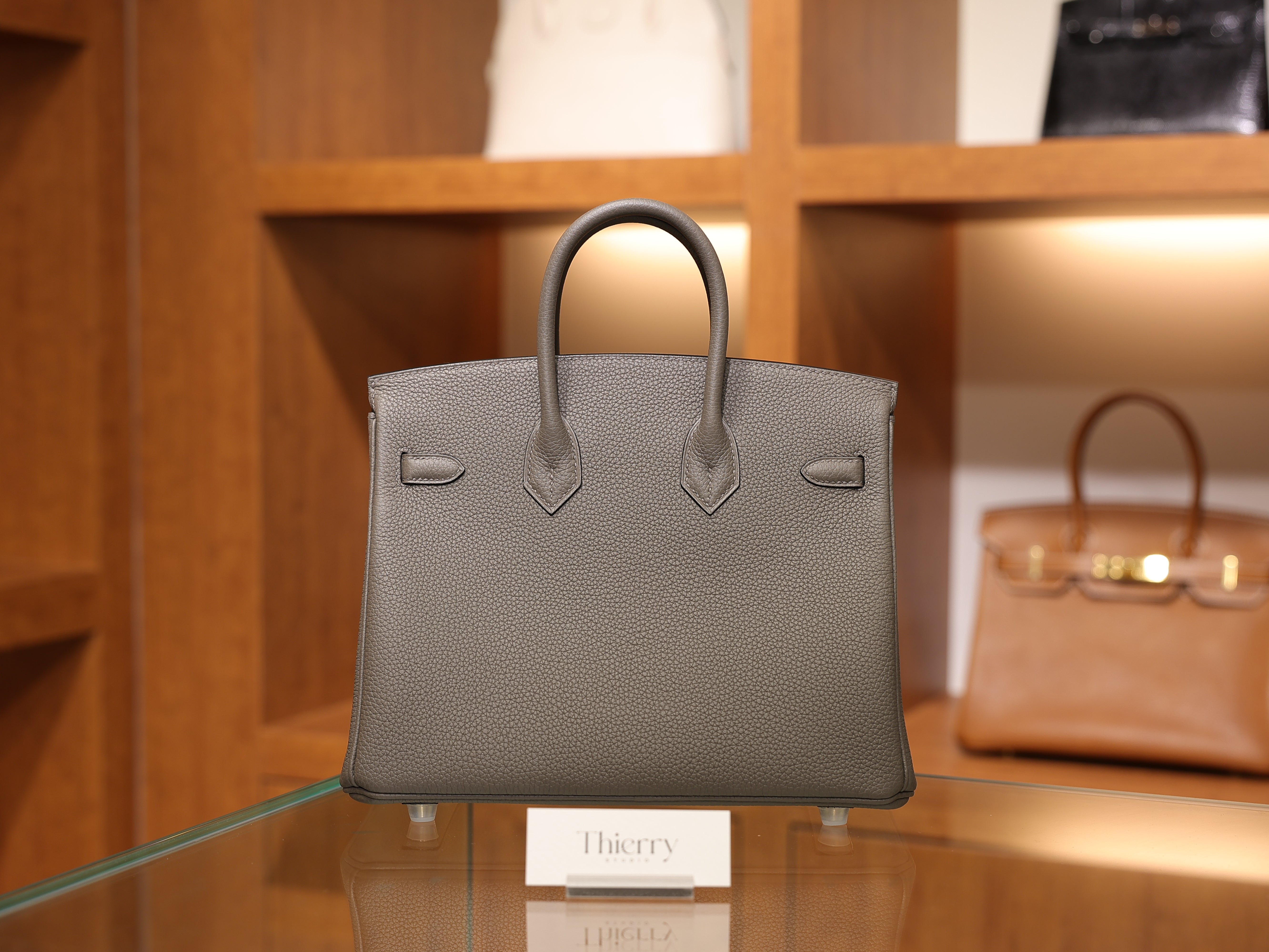 Birkin 25 togo etain PHW