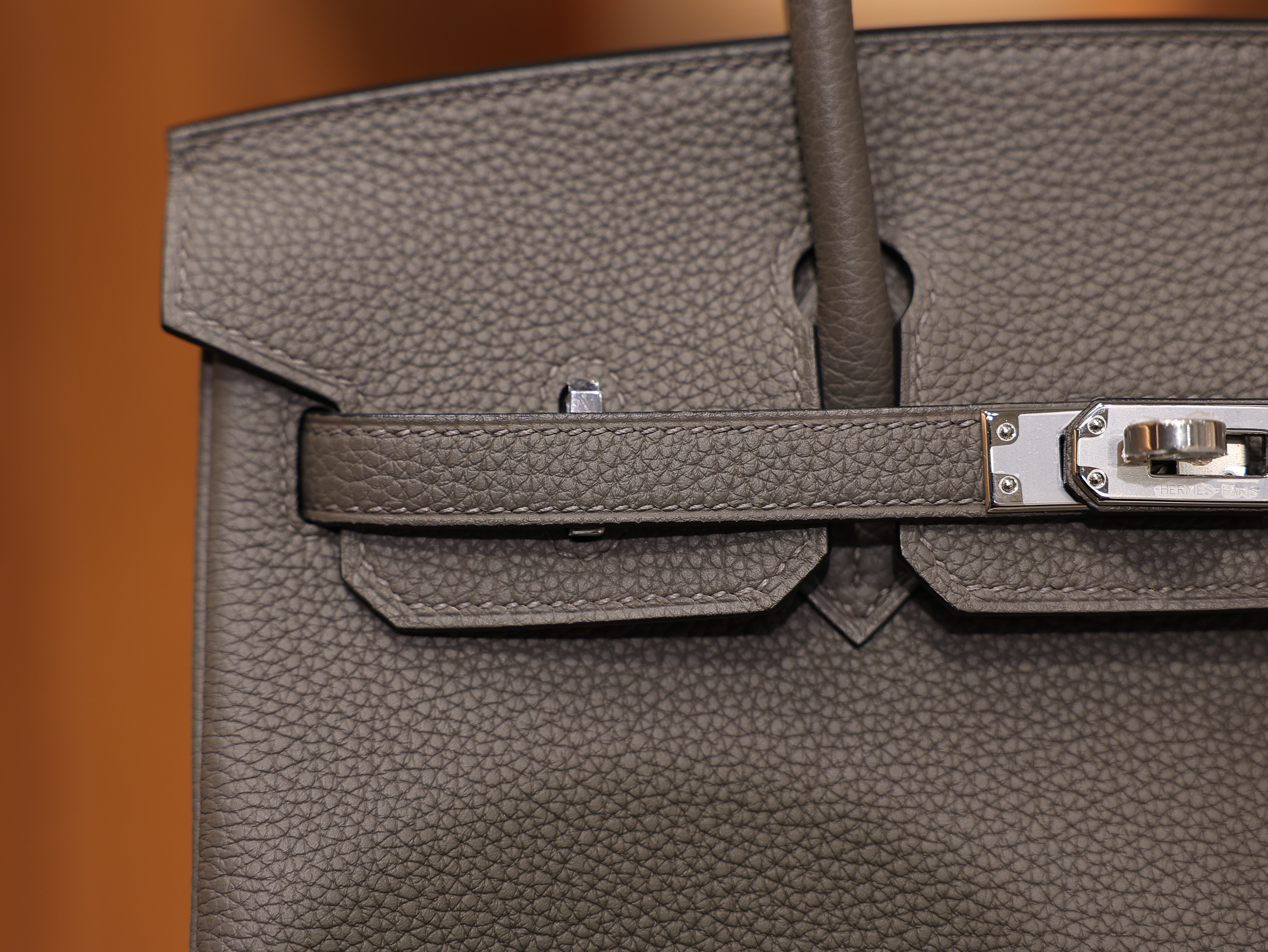 Birkin 25 togo etain PHW