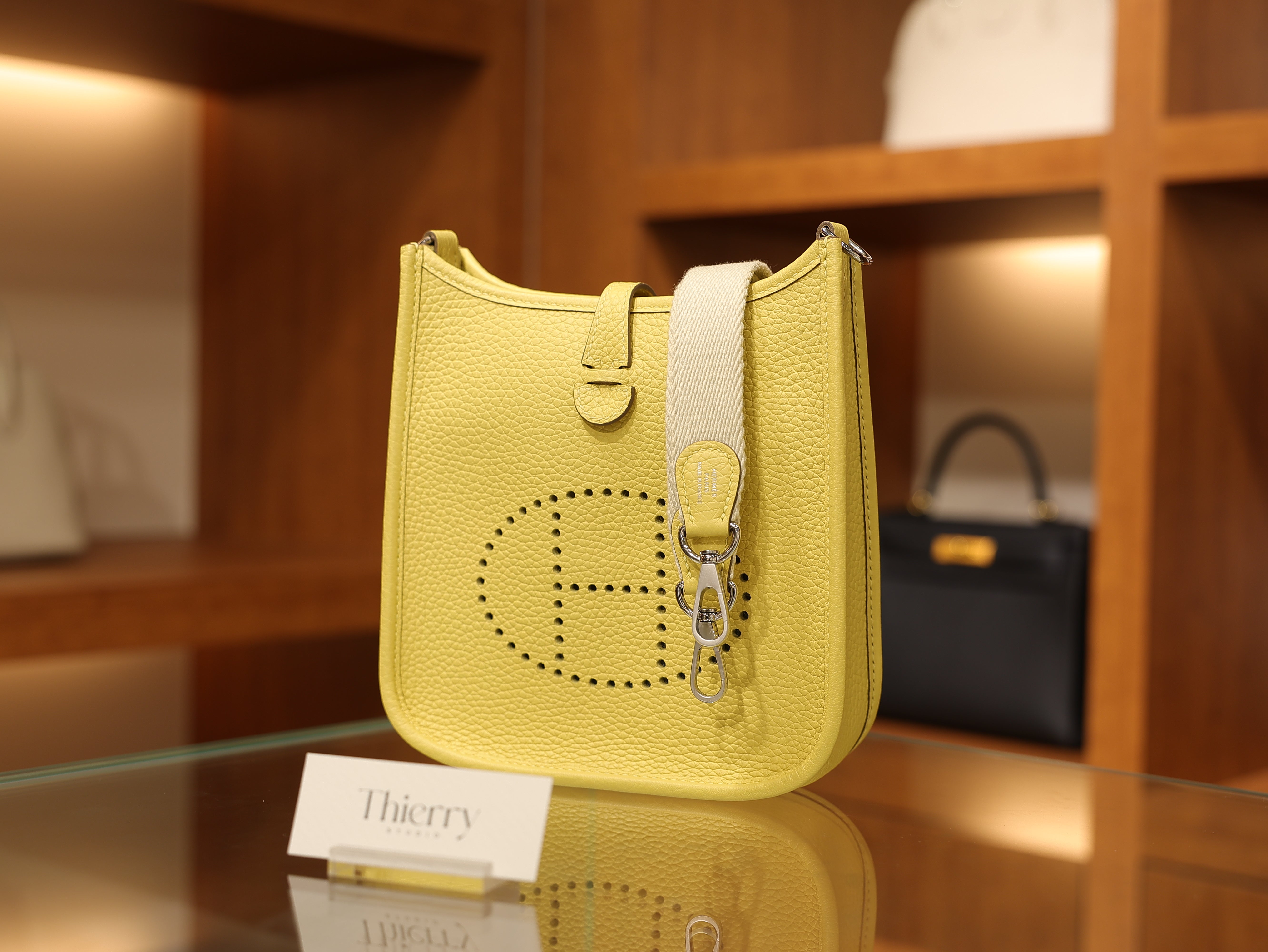 evelyne mini clemence jaune poussin PHW