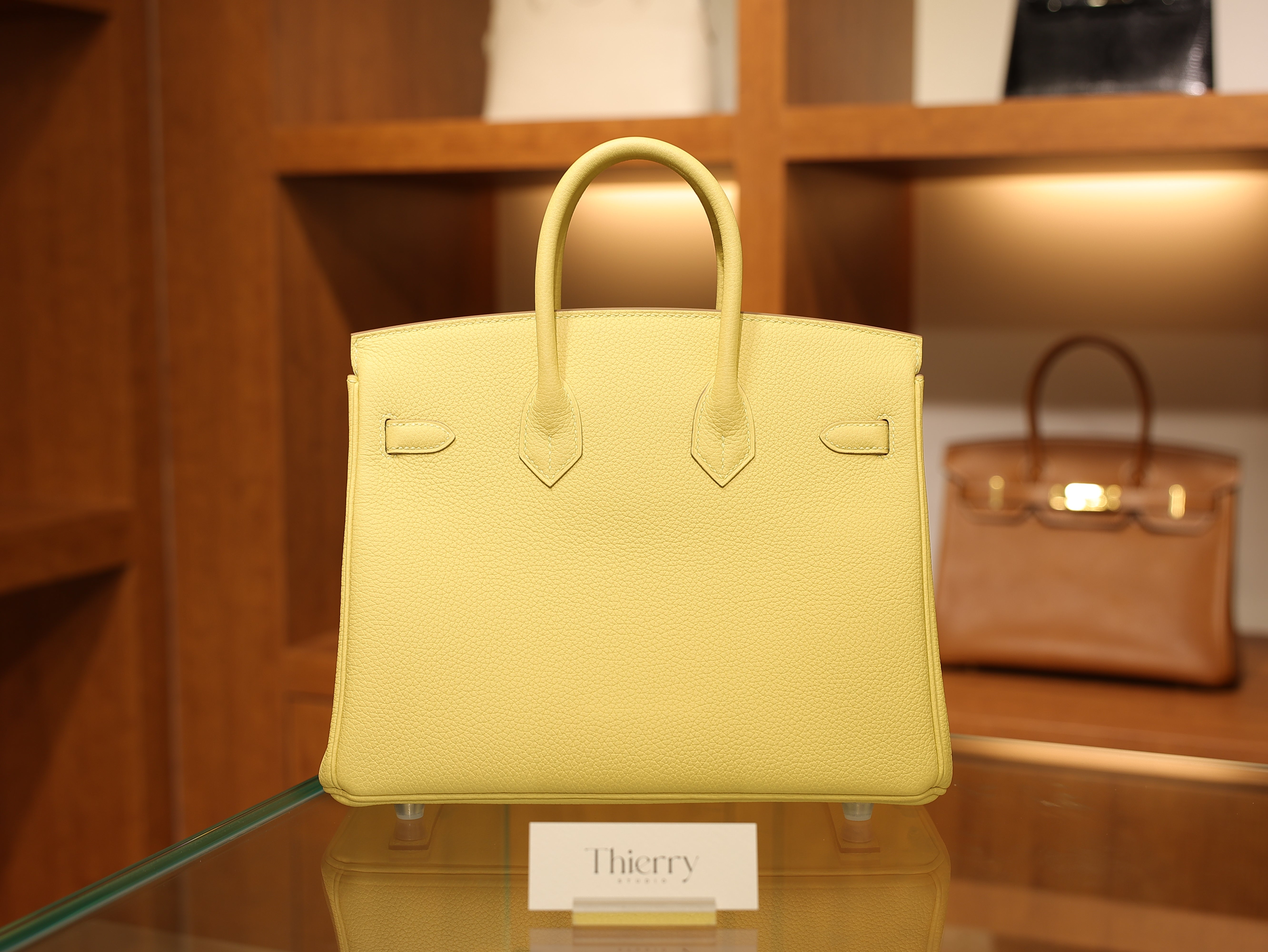 Birkin 25 togo jaune poussin PHW